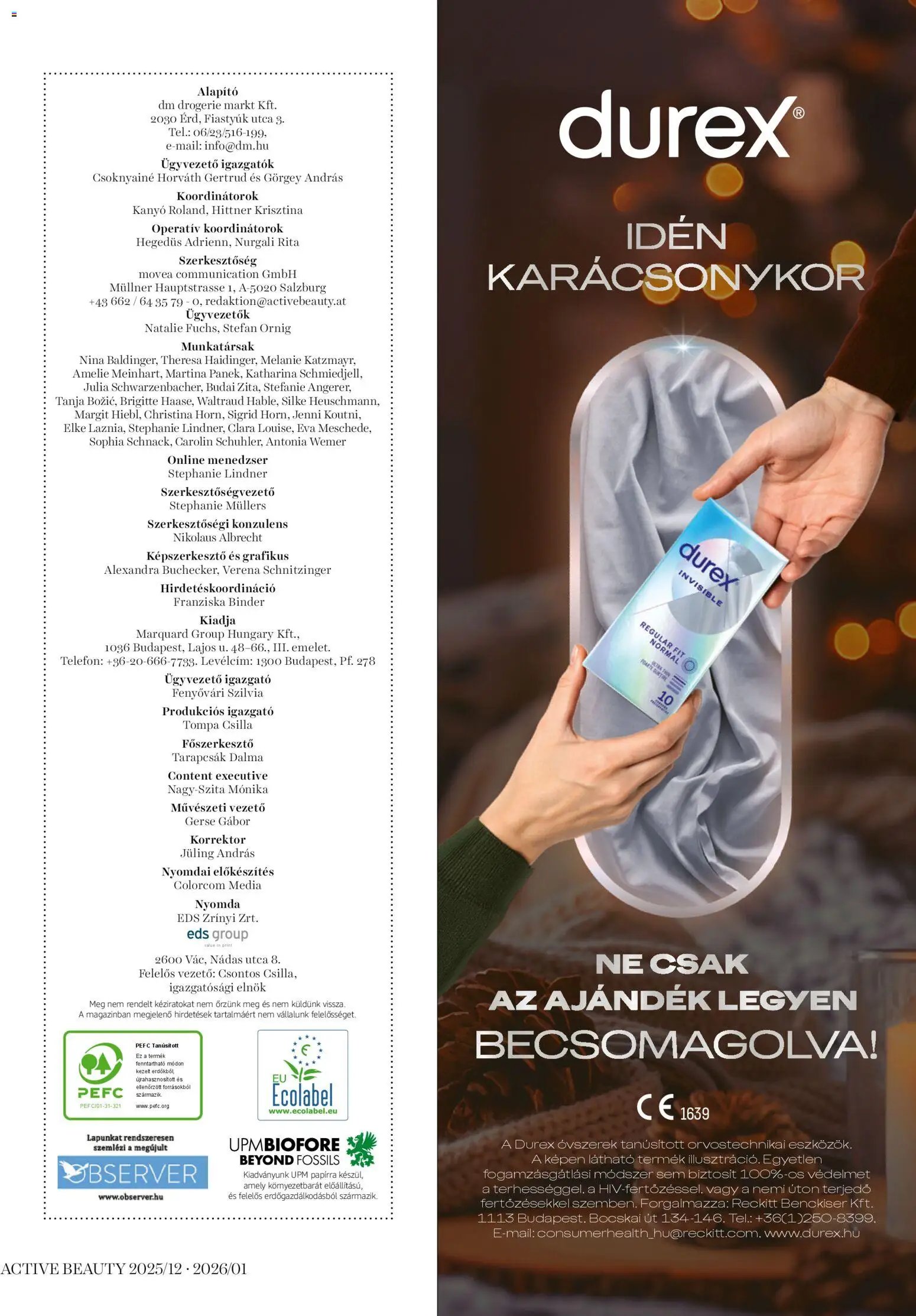 DM Drogerie Markt újság 2025.12.18. Active Beauty 2025/12-2026/01 (2025-12-18 - 2026-01-31)