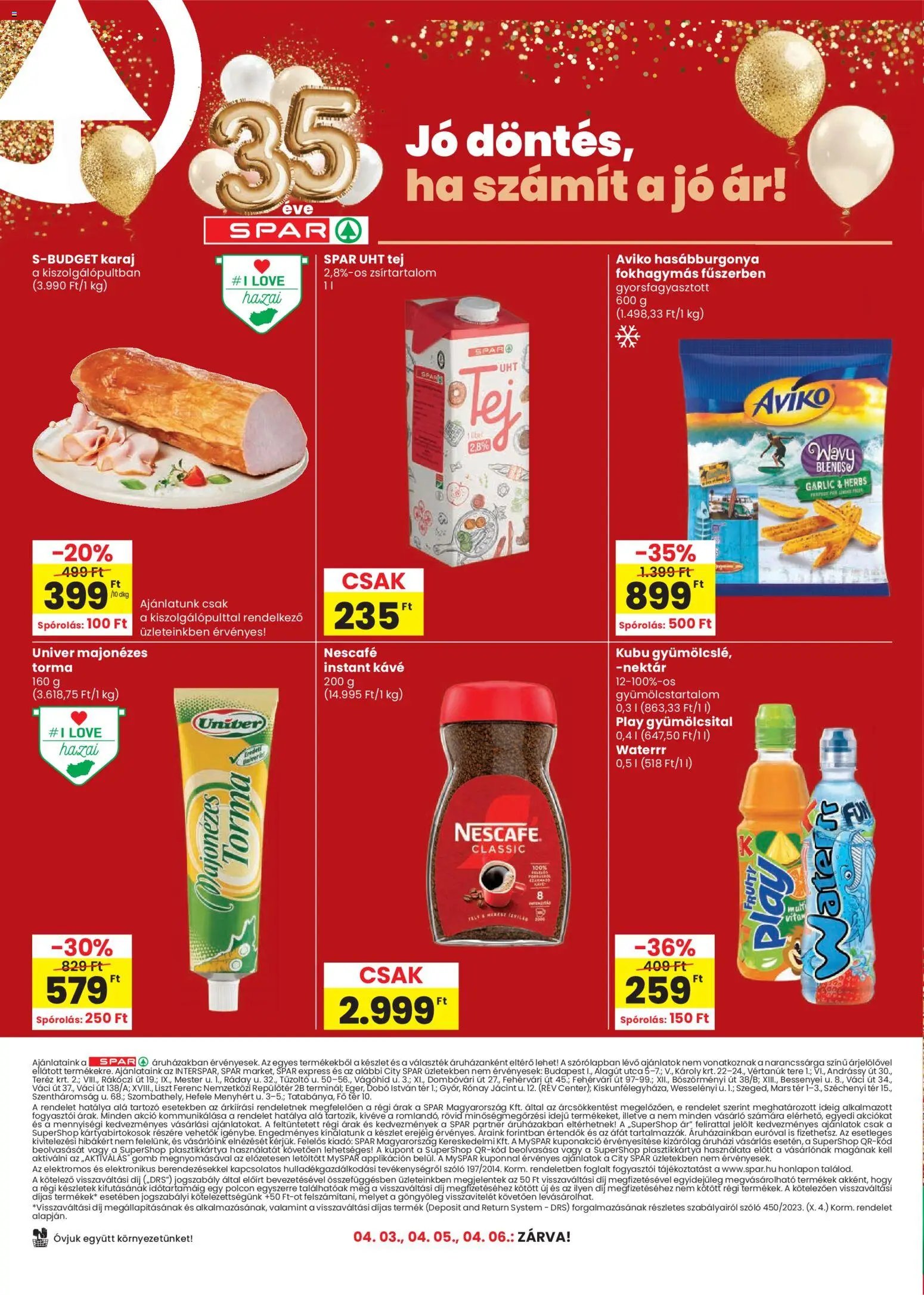 Spar újság 2026.03.31. Spar akciós újság (2026-03-31 - 2026-04-08)