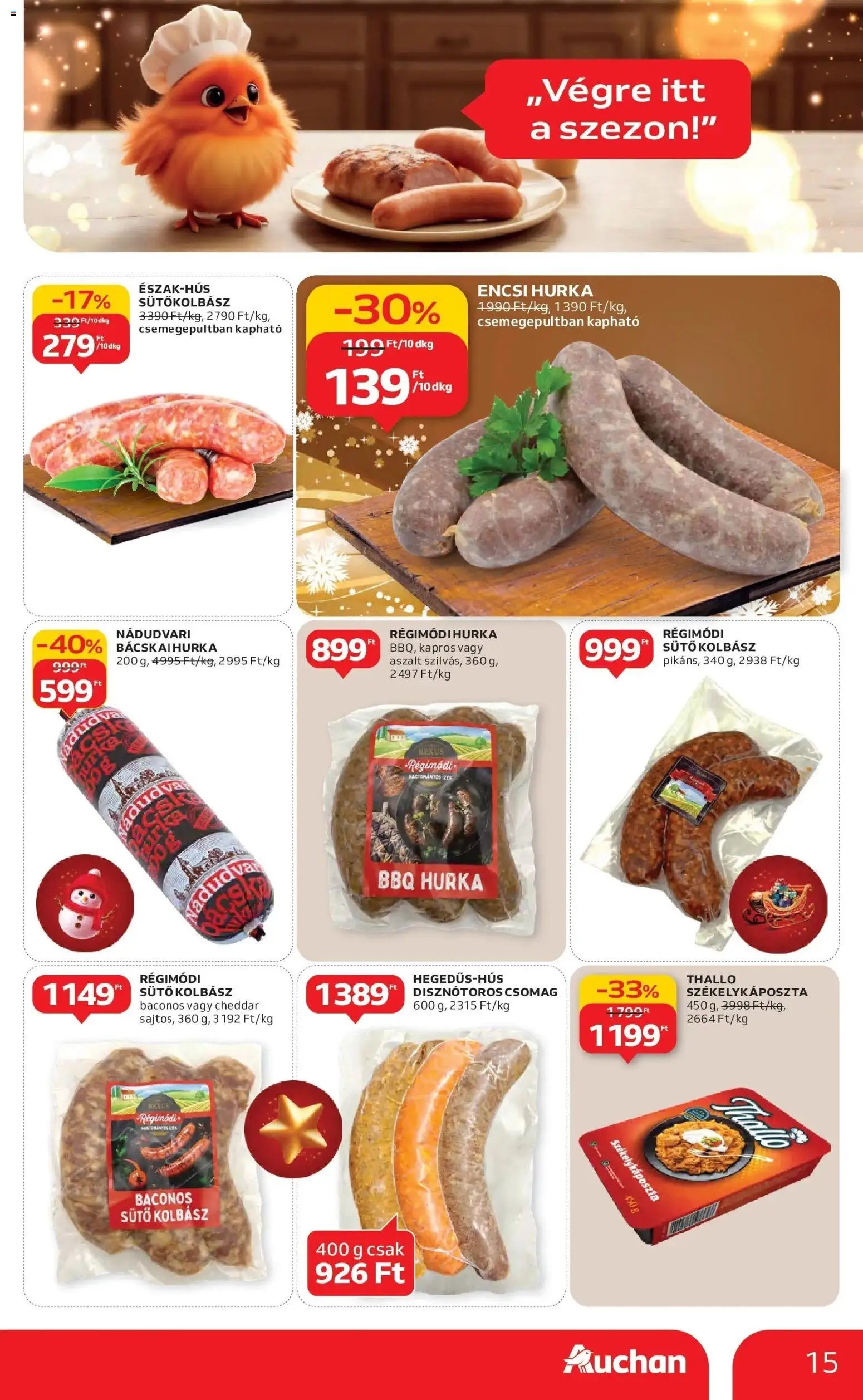 Auchan újság 2025.12.11. Szolnok Akciós újság Auchan (2025-12-11 - 2025-12-17)