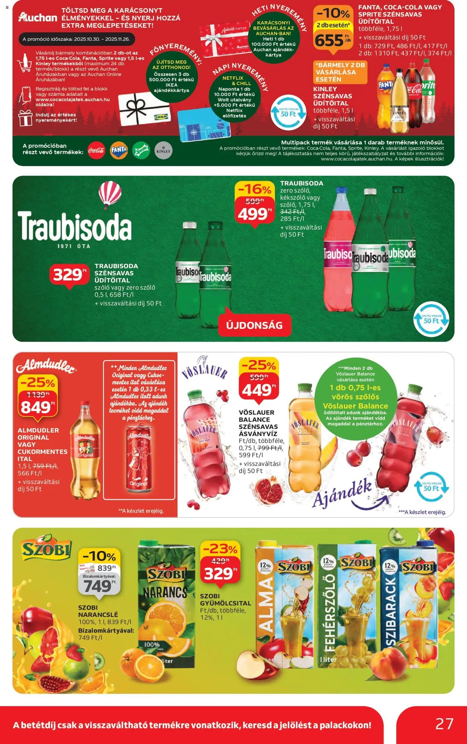 Auchan újság 2025.10.30. Akciós újság Auchan (2025-10-30 - 2025-11-05)