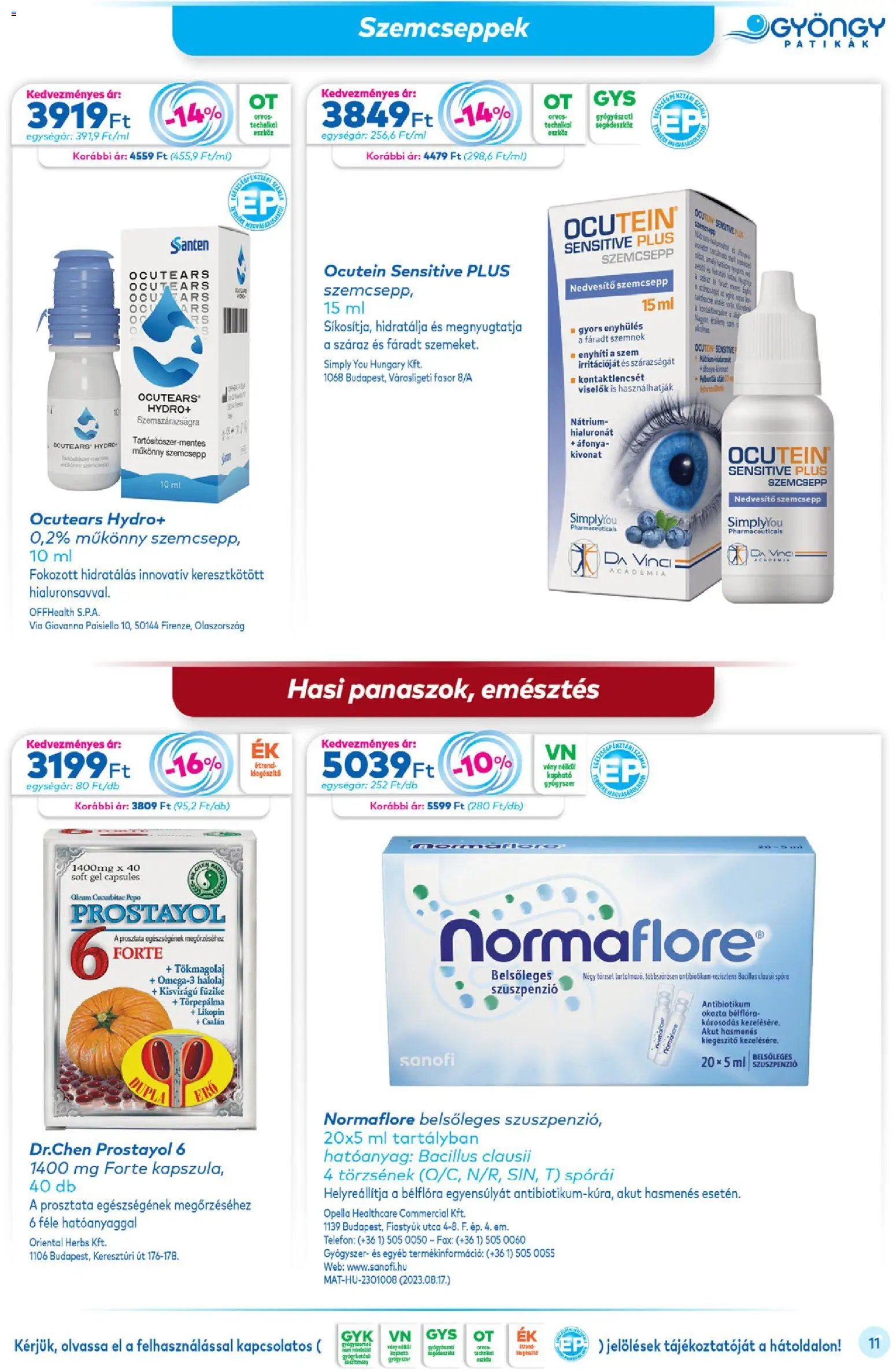 Gyöngy Patikák újság 2026.04.01. Gyöngy Patikák akciós újság (2026-04-01 - 2026-04-30)