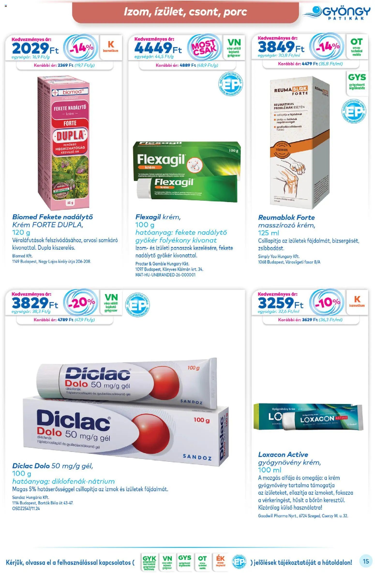 Gyöngy Patikák újság 2026.04.01. Gyöngy Patikák akciós újság (2026-04-01 - 2026-04-30)