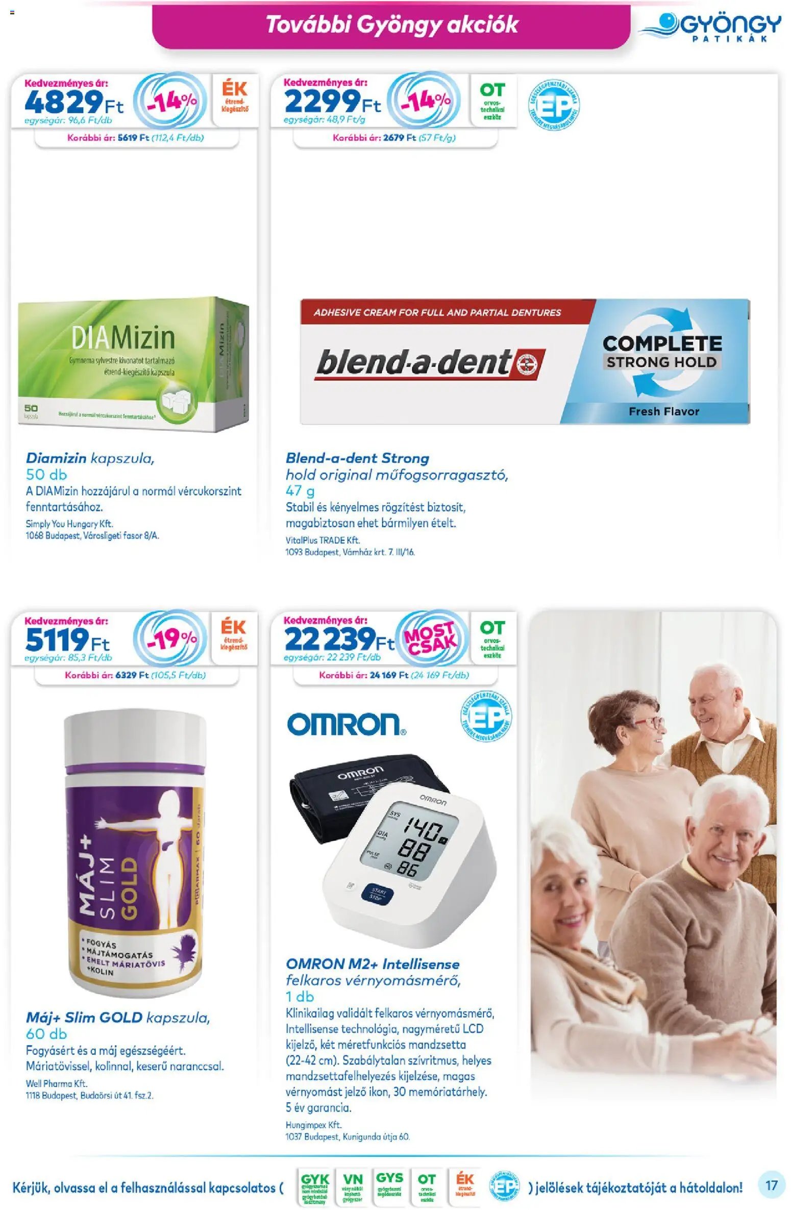 Gyöngy Patikák újság 2026.04.01. Gyöngy Patikák akciós újság (2026-04-01 - 2026-04-30)