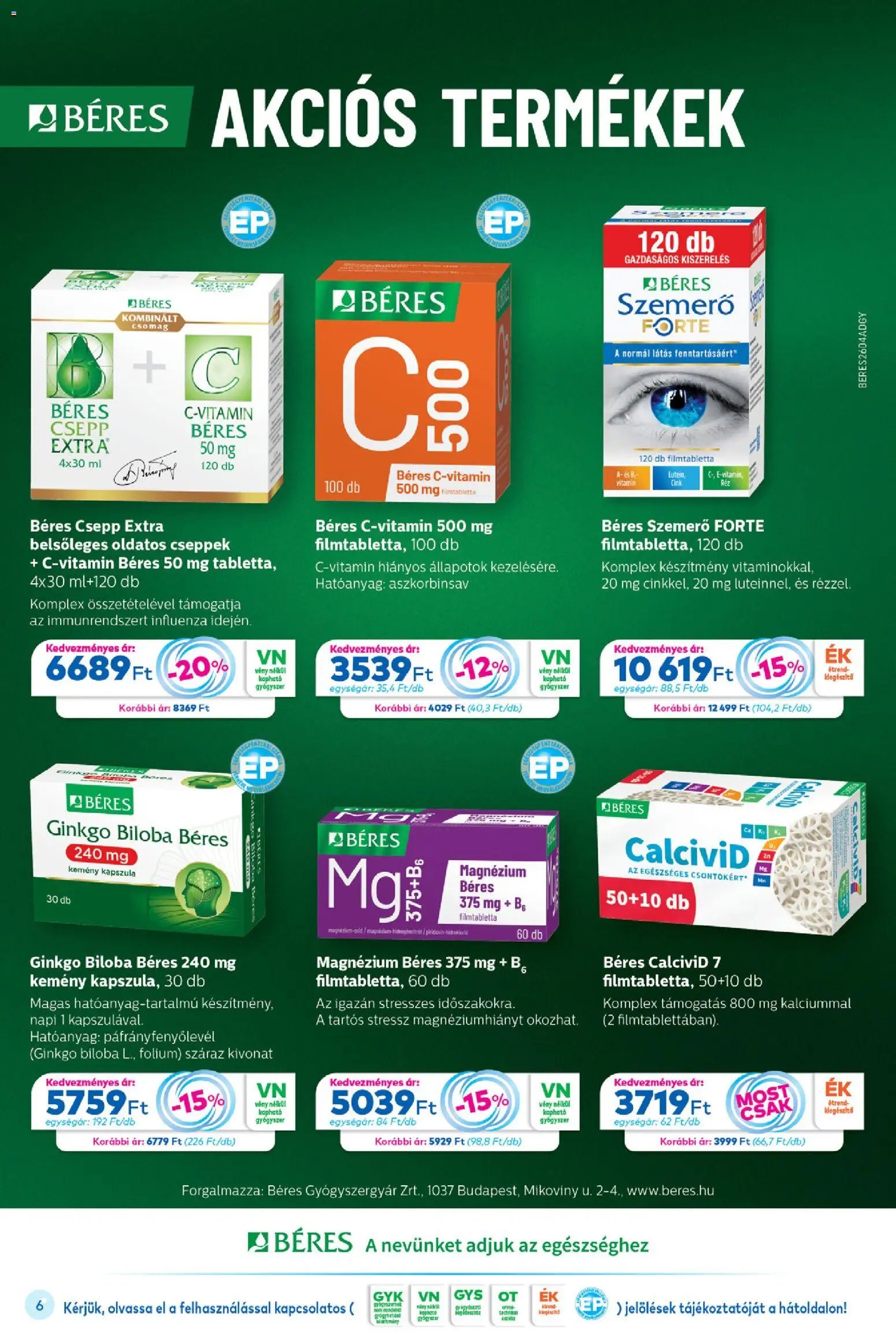 Gyöngy Patikák újság 2026.04.01. Gyöngy Patikák akciós újság (2026-04-01 - 2026-04-30)