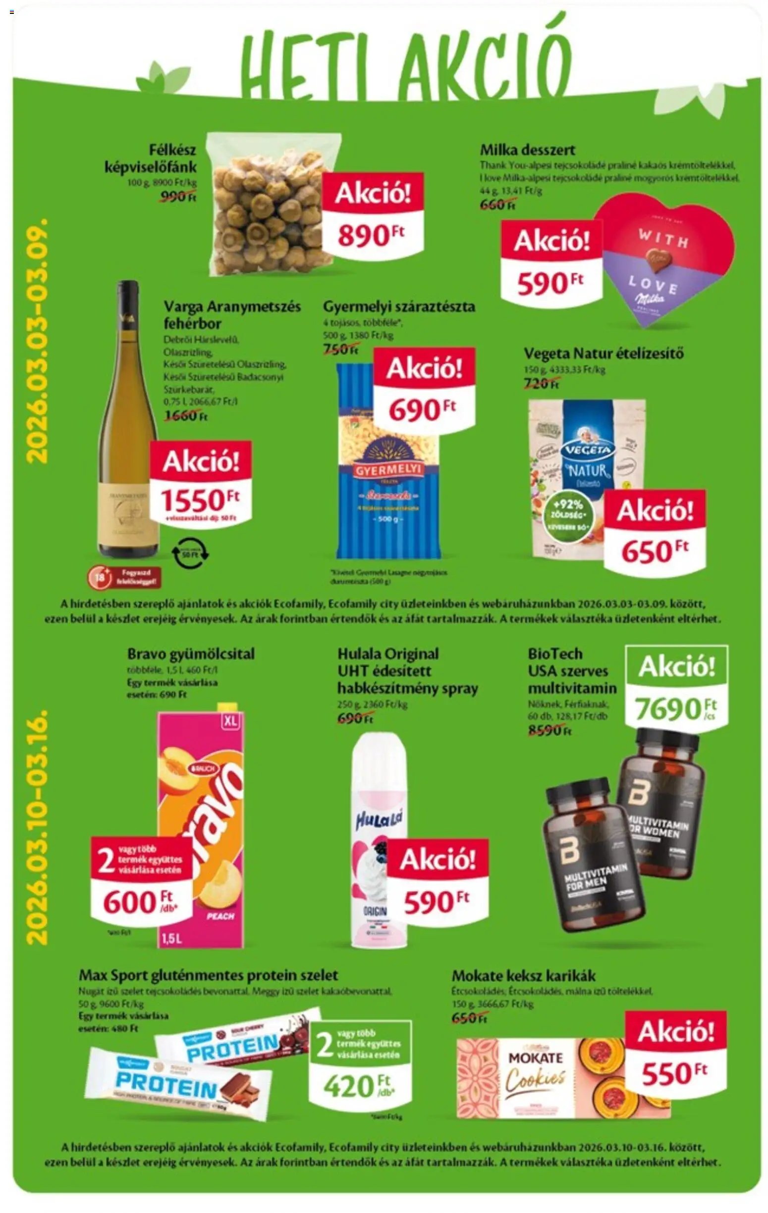 EcoFamily újság 2026.03.05. EcoFamily akciós újság (2026-03-05 - 2026-03-14)