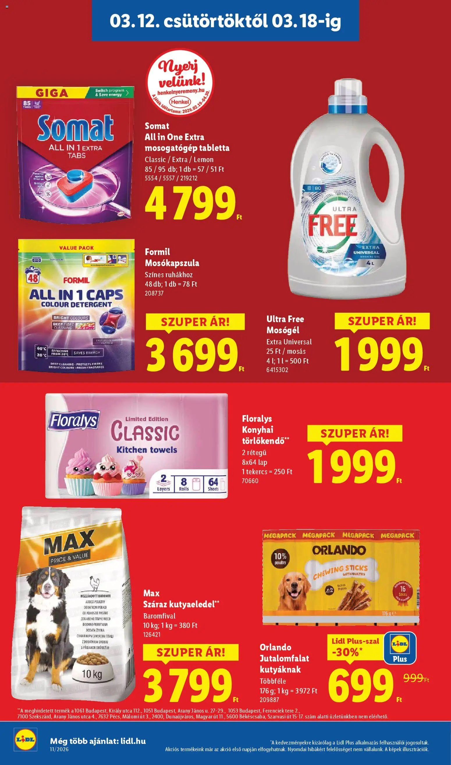 Lidl újság 2026.03.12. Lidl akciós újság (2026-03-12 - 2026-03-18)