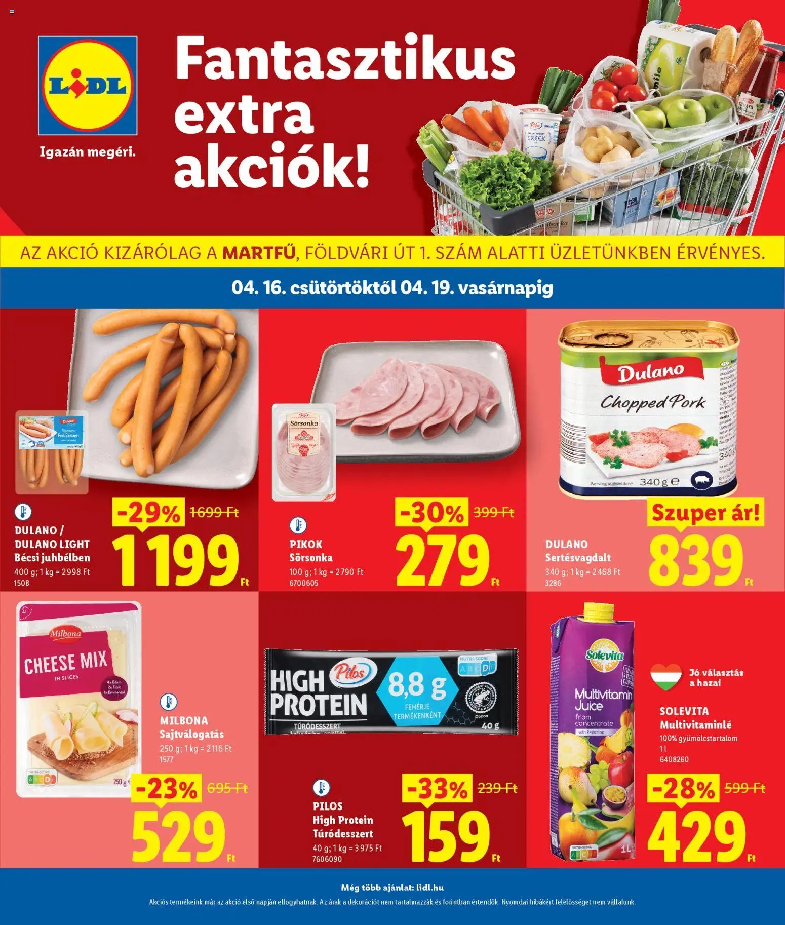 Lidl újság 2026.04.16. Lidl Martfű (2026-04-16 - 2026-04-19)