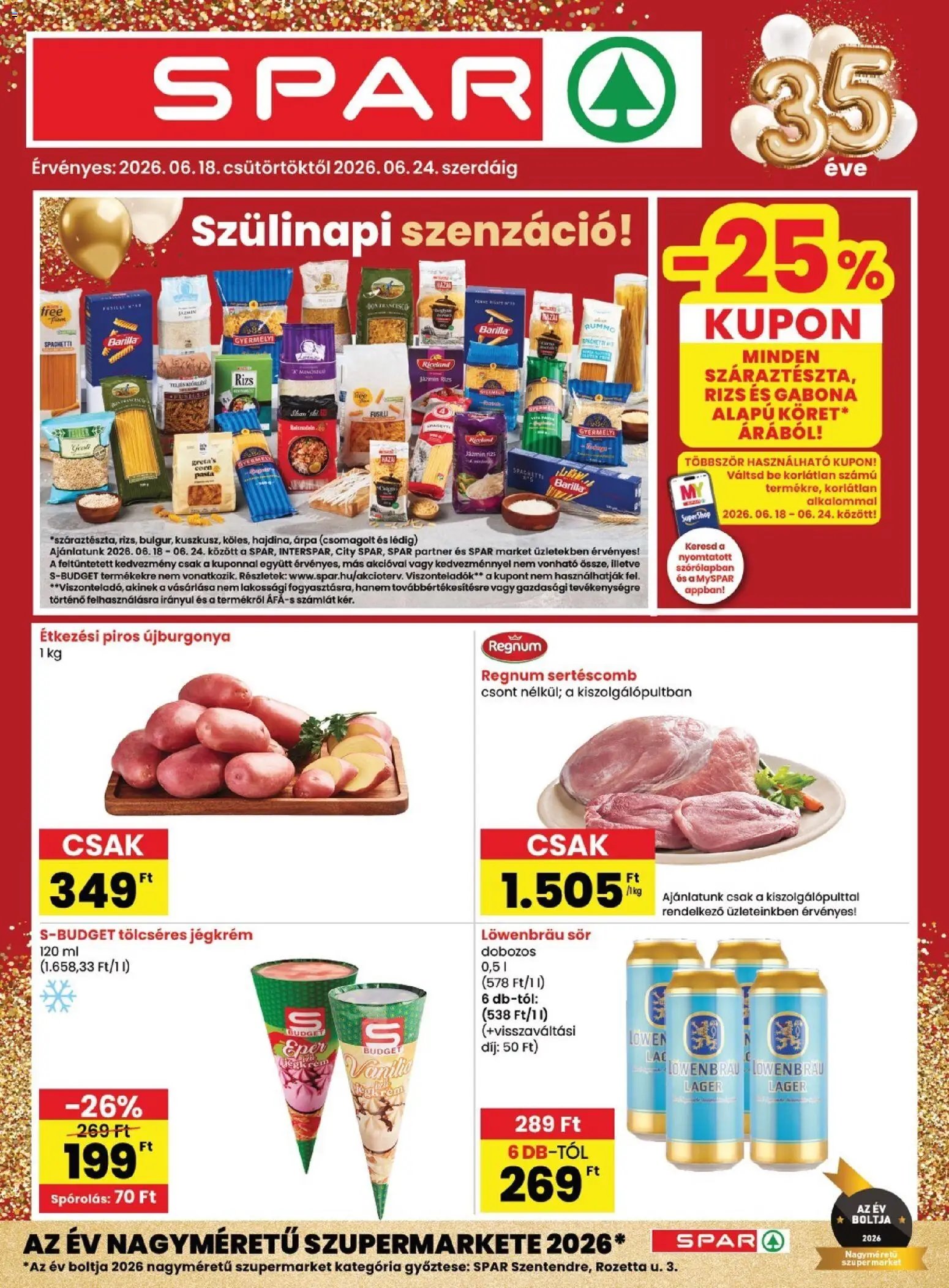 Spar újság 2026.06.18. Spar akciós újság
