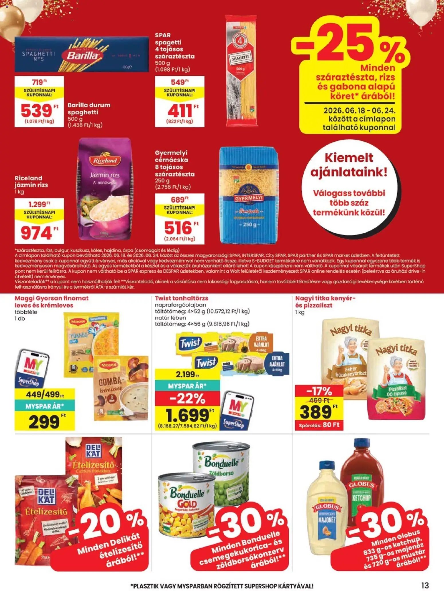 Spar újság 2026.06.18. Spar akciós újság