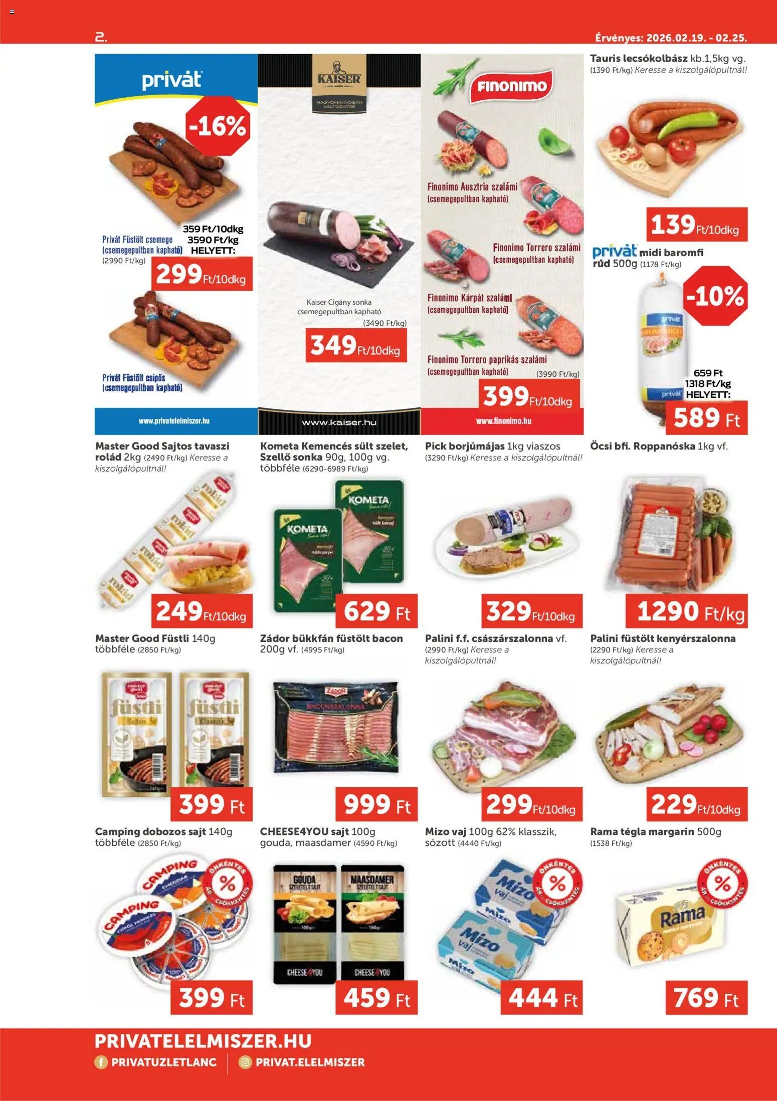 PRIVÁT újság 2026.02.19. Aktuális szórólap MAX (2026-02-19 - 2026-02-25)