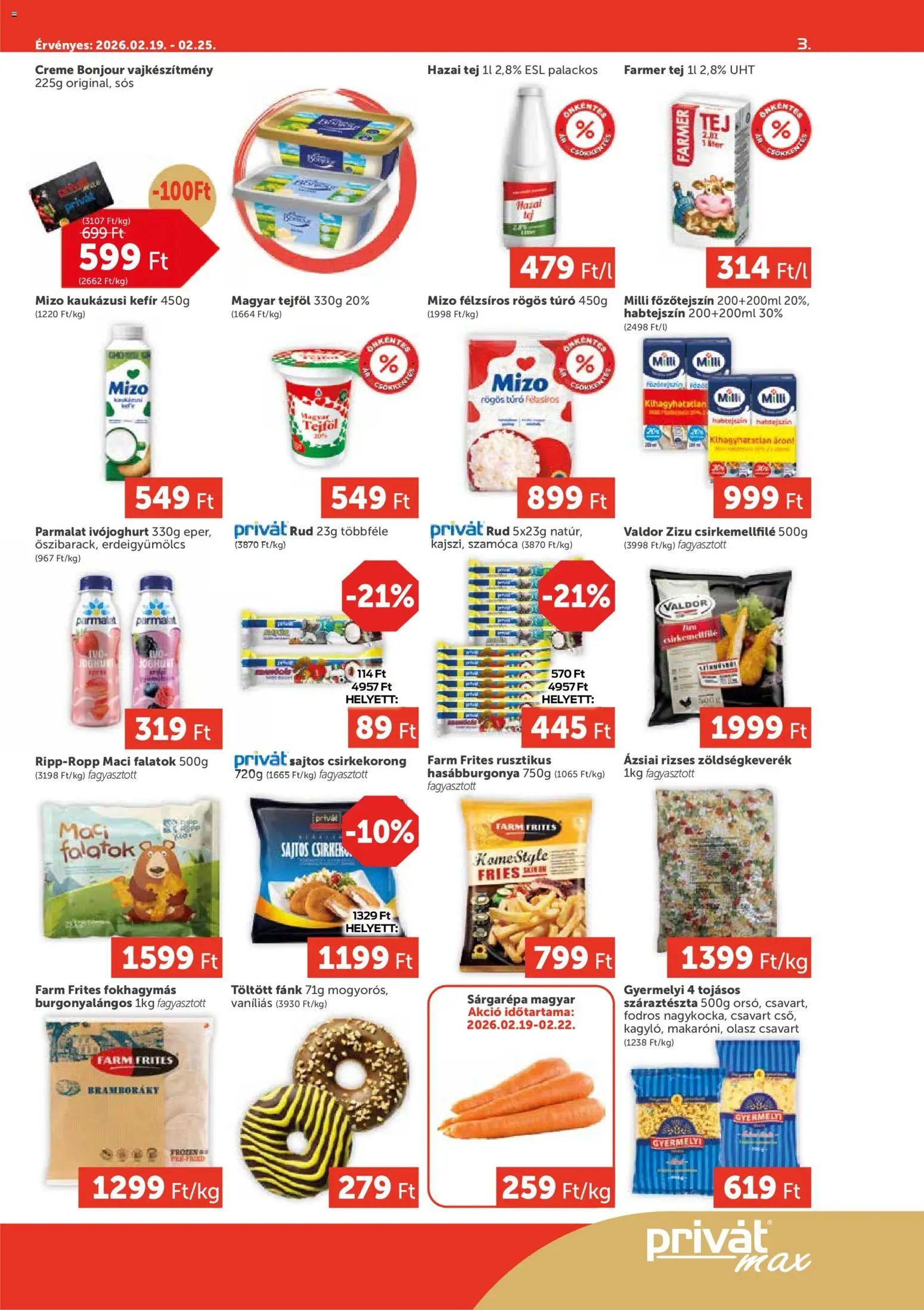 PRIVÁT újság 2026.02.19. Aktuális szórólap MAX (2026-02-19 - 2026-02-25)