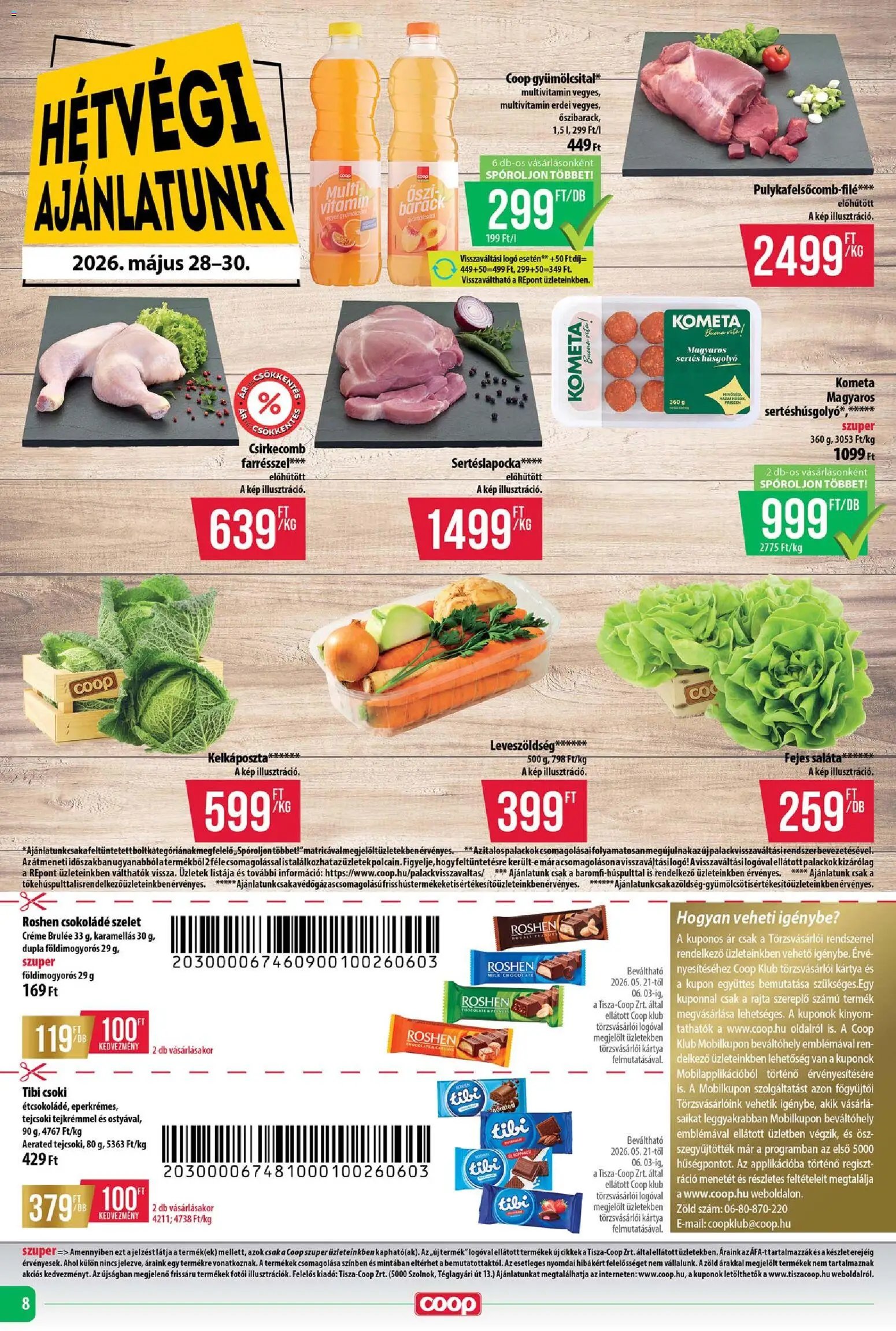 COOP újság 2026.05.28. COOP - Abc & Szuper / Tisza (2026-05-28 - 2026-06-03)