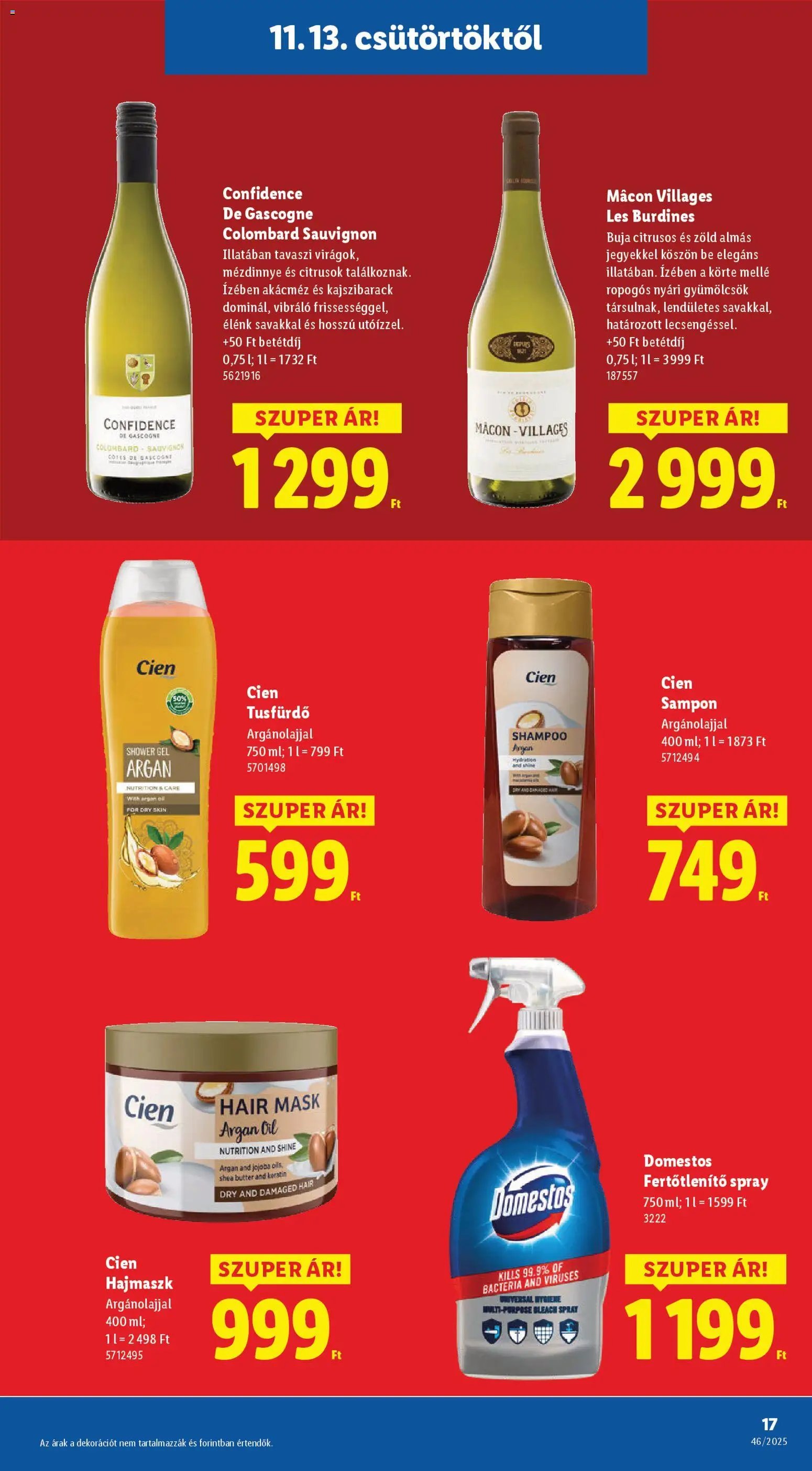 Lidl újság 2025.11.13. Akciós újság Lidl (2025-11-13 - 2025-11-19)