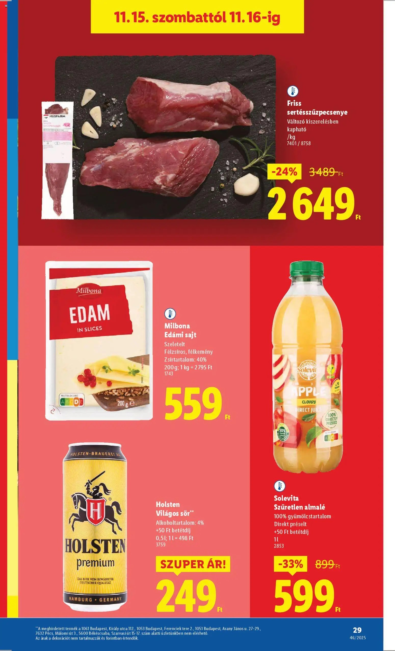 Lidl újság 2025.11.13. Akciós újság Lidl (2025-11-13 - 2025-11-19)