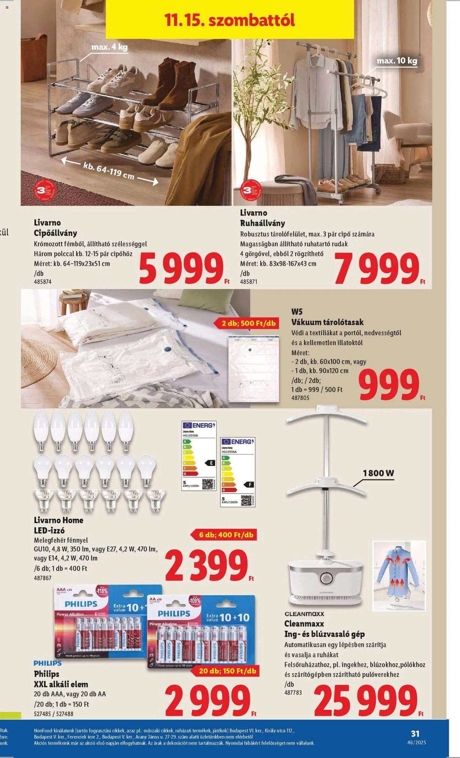 Lidl újság 2025.11.13. Akciós újság Lidl (2025-11-13 - 2025-11-19)