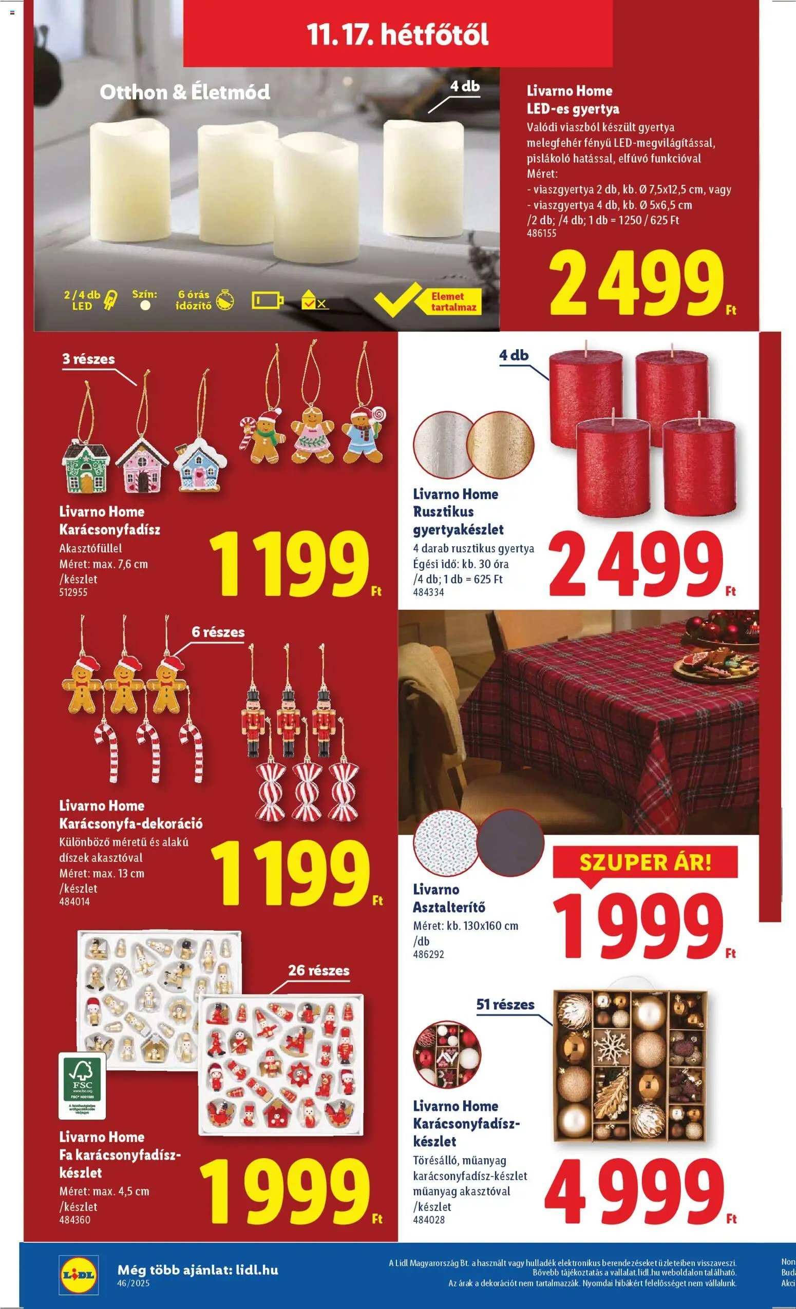 Lidl újság 2025.11.13. Akciós újság Lidl (2025-11-13 - 2025-11-19)