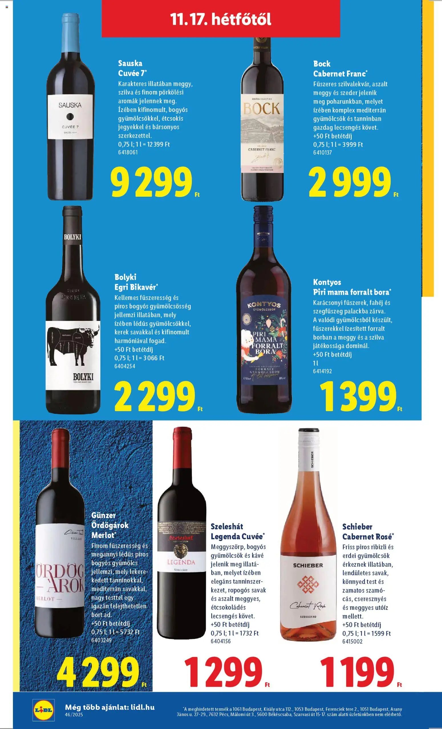 Lidl újság 2025.11.13. Akciós újság Lidl (2025-11-13 - 2025-11-19)