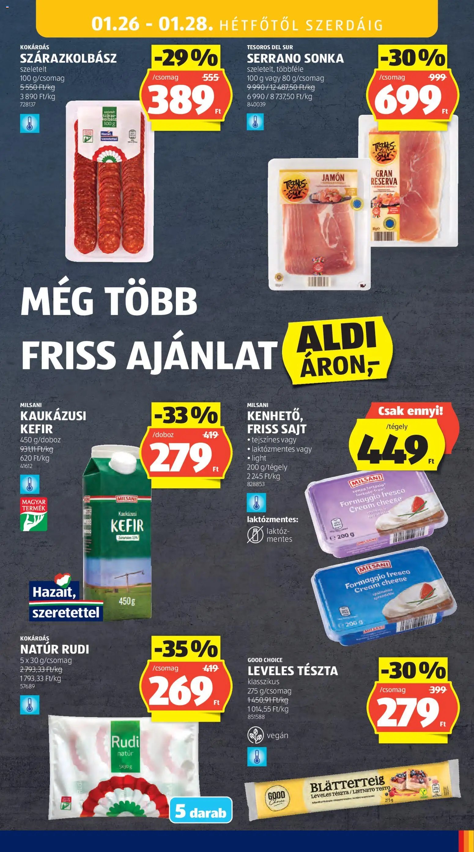 Aldi újság 2026.01.22. Akciós újság Aldi (2026-01-22 - 2026-01-28)