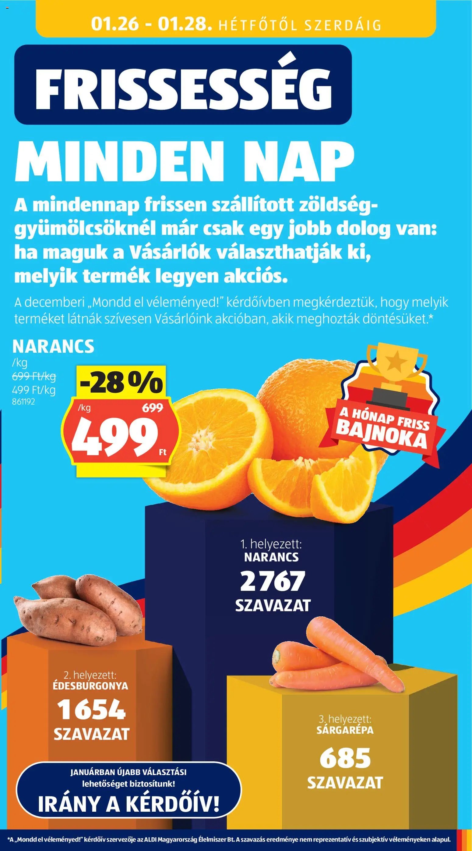 Aldi újság 2026.01.22. Akciós újság Aldi (2026-01-22 - 2026-01-28)