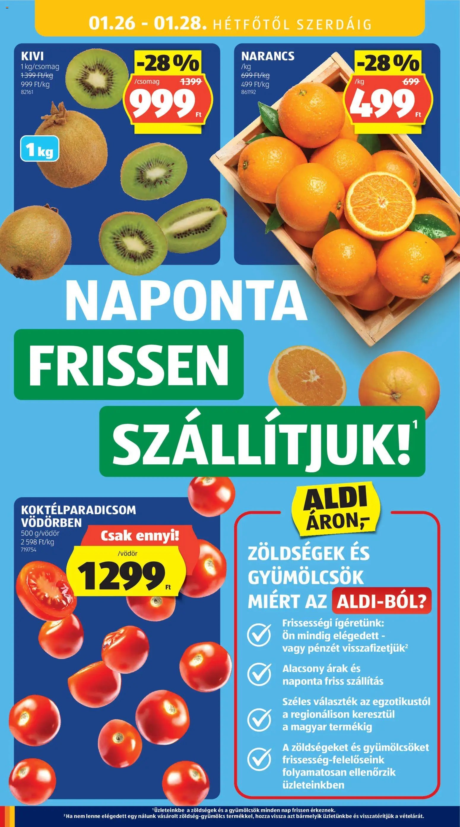 Aldi újság 2026.01.22. Akciós újság Aldi (2026-01-22 - 2026-01-28)