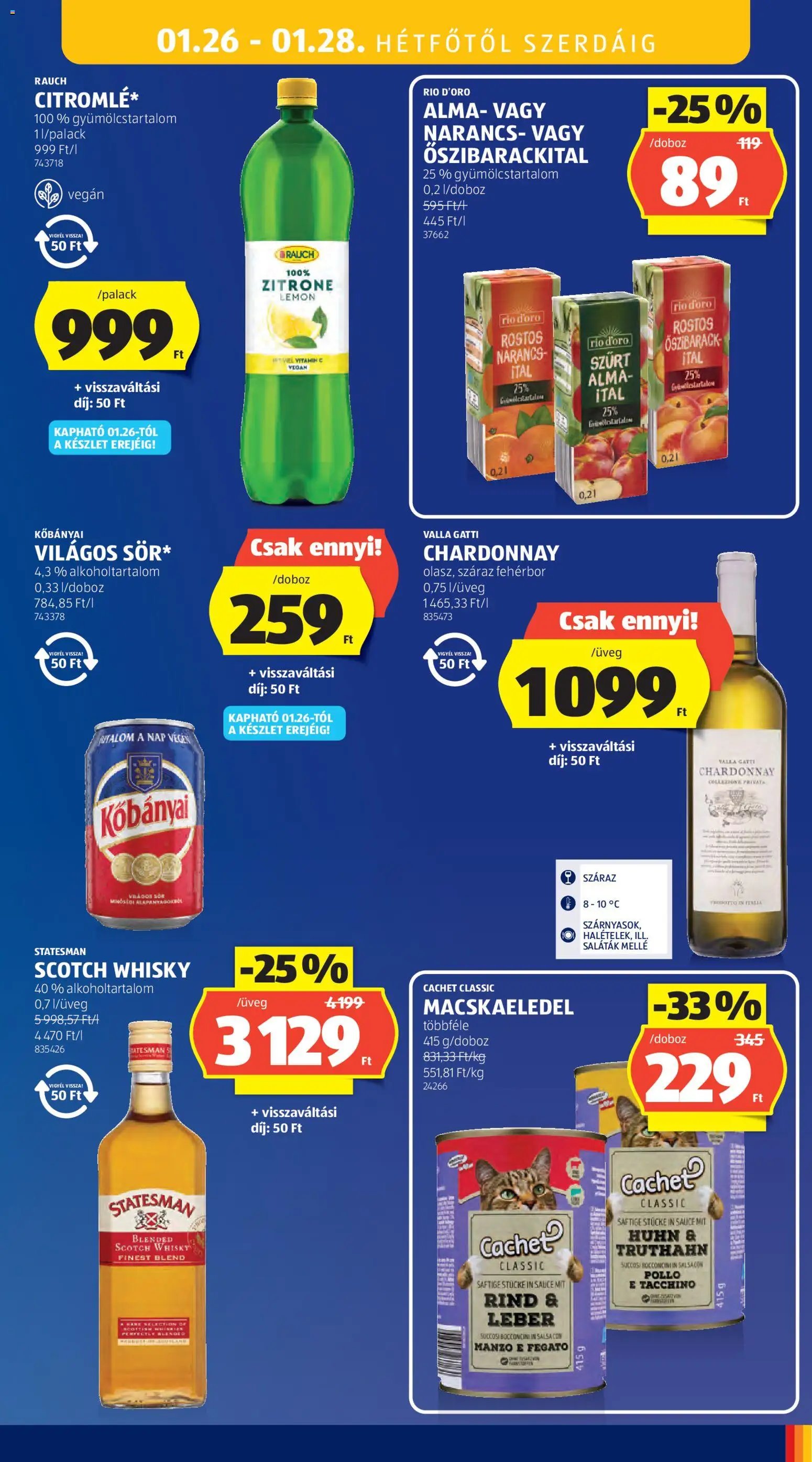 Aldi újság 2026.01.22. Akciós újság Aldi (2026-01-22 - 2026-01-28)