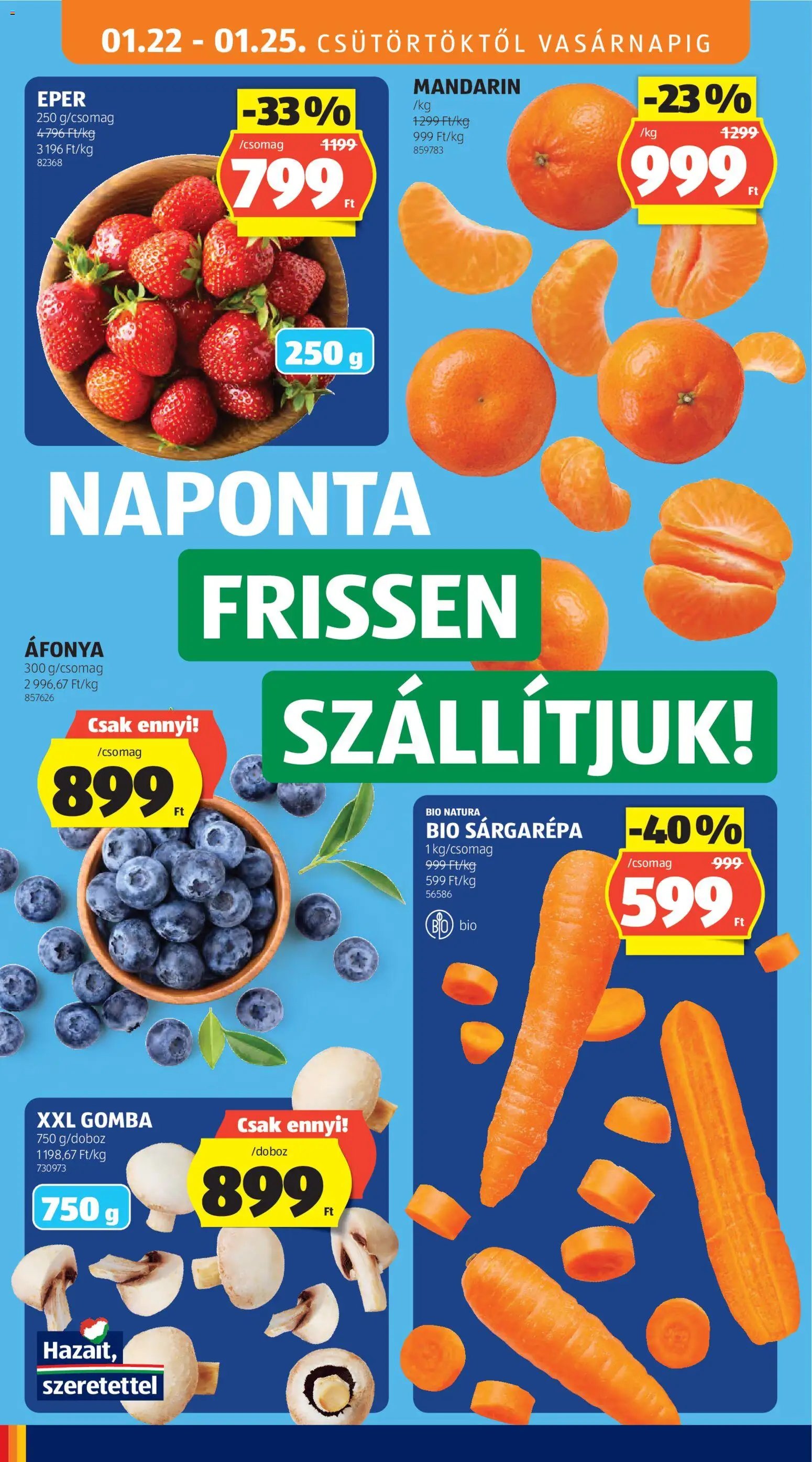 Aldi újság 2026.01.22. Akciós újság Aldi (2026-01-22 - 2026-01-28)