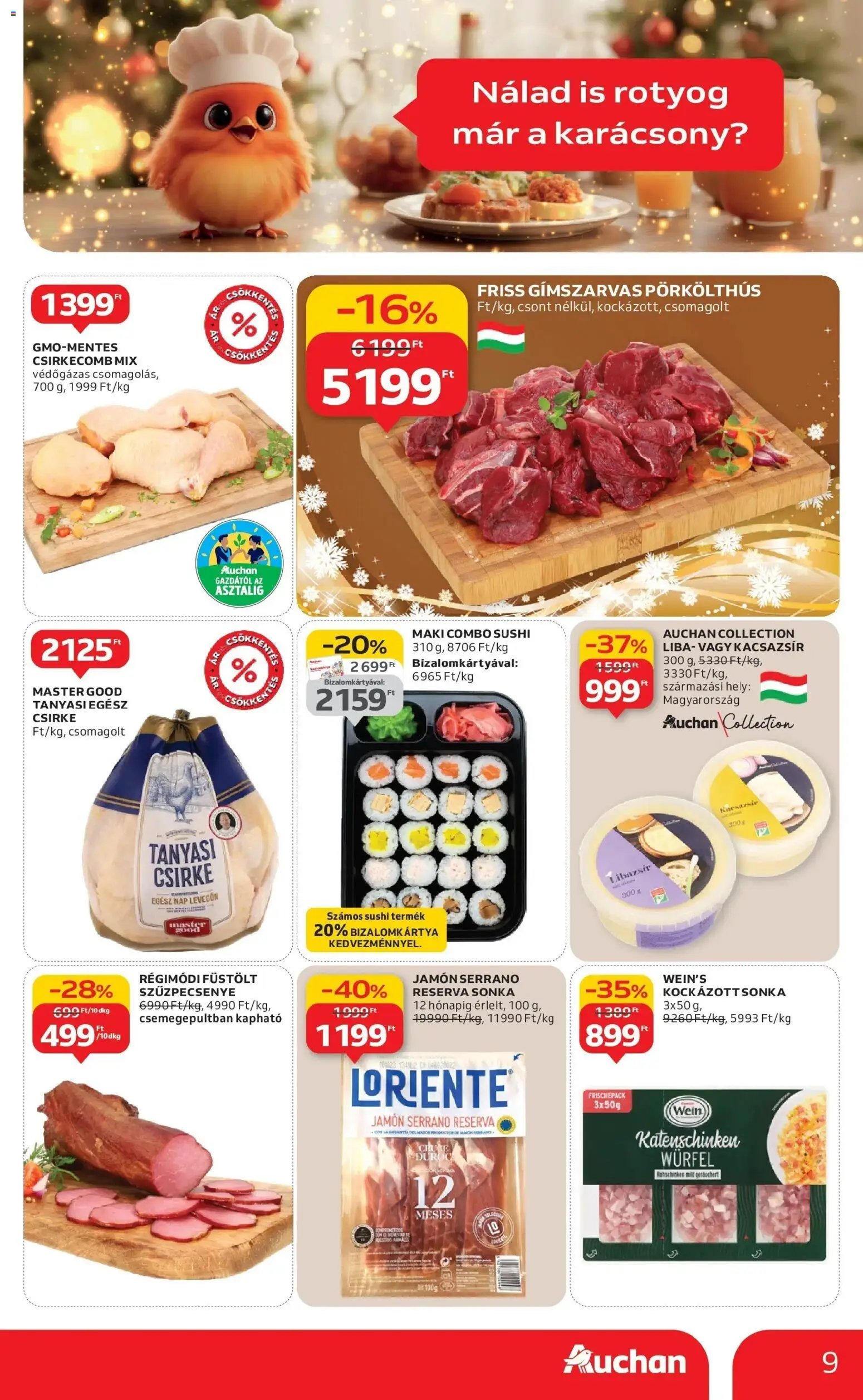 Auchan újság 2025.12.04. Szeged Akciós újság Auchan (2025-12-04 - 2025-12-10)