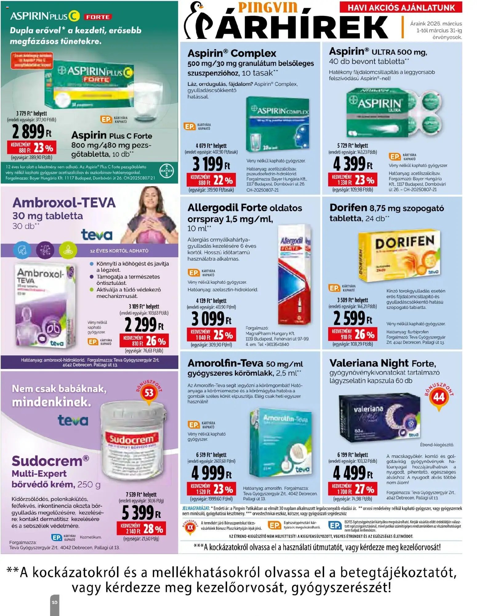Pingvin Patika újság 2026.03.01. Pingvin Patika Magazin (2026-03-01 - 2026-03-31)