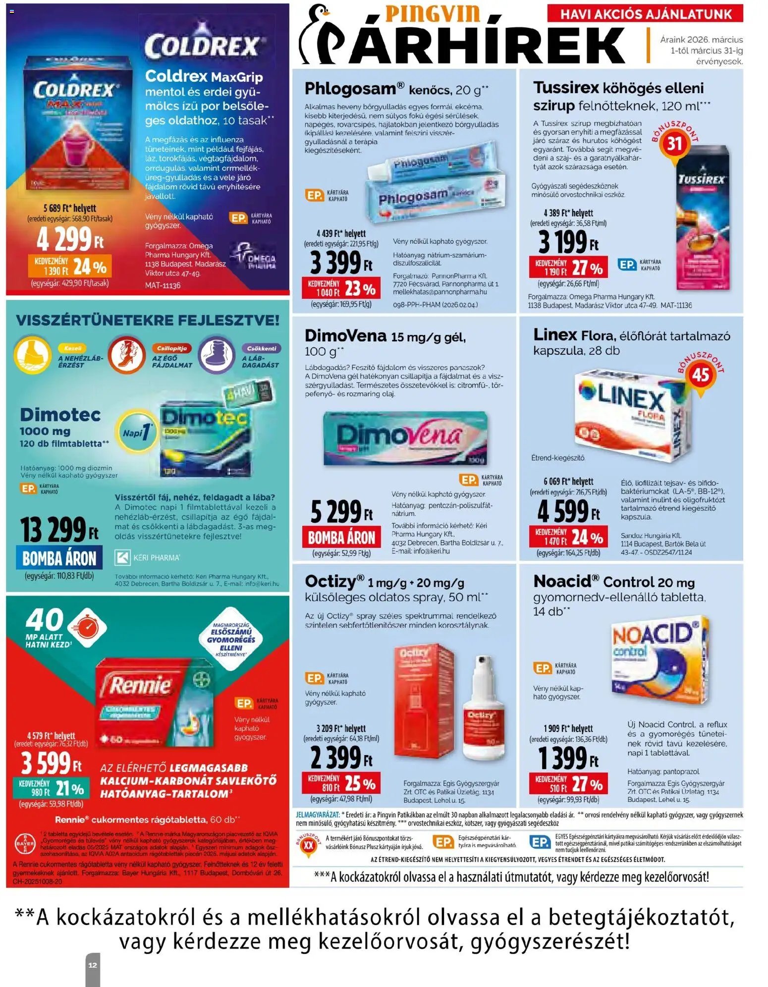 Pingvin Patika újság 2026.03.01. Pingvin Patika Magazin (2026-03-01 - 2026-03-31)