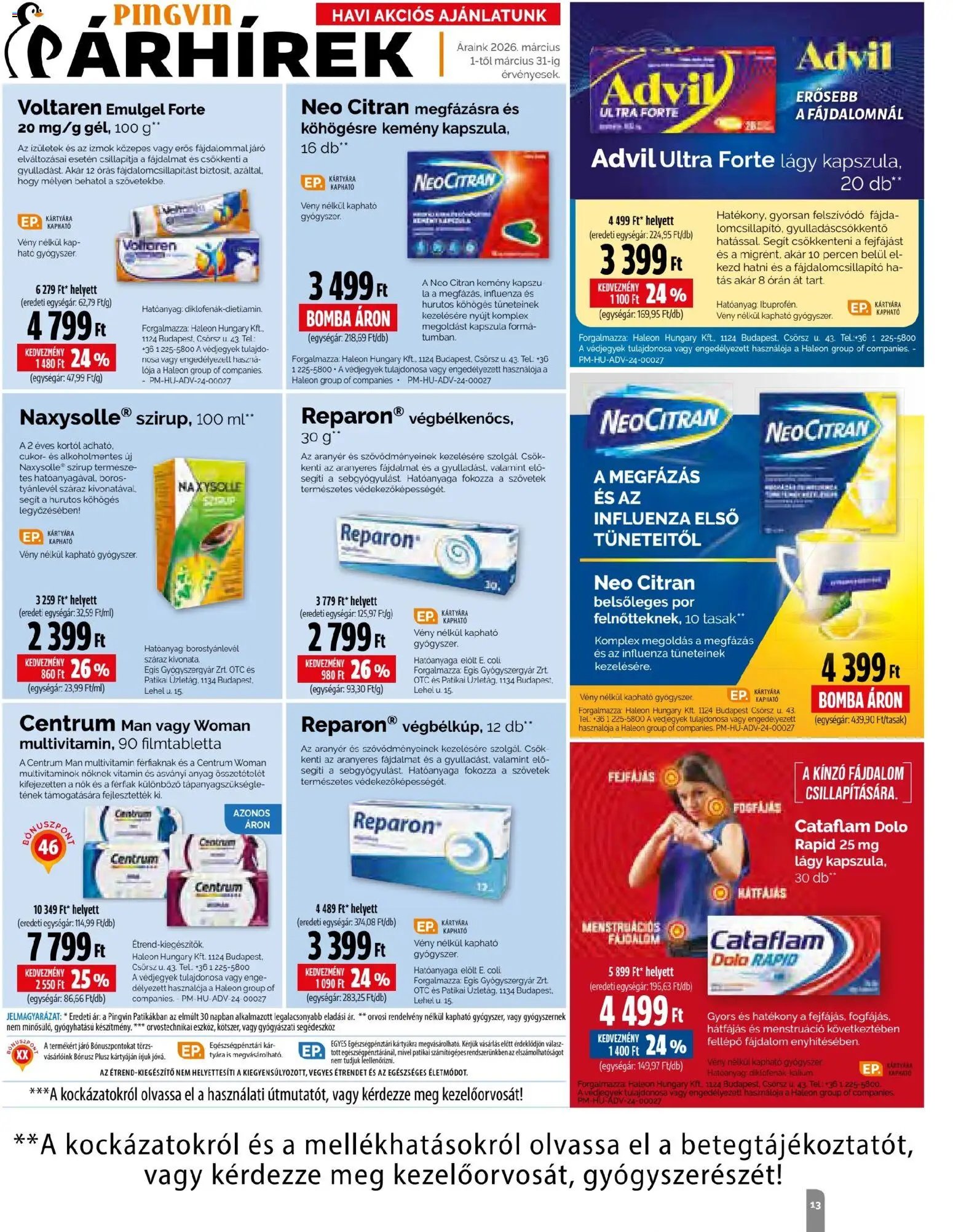 Pingvin Patika újság 2026.03.01. Pingvin Patika Magazin (2026-03-01 - 2026-03-31)