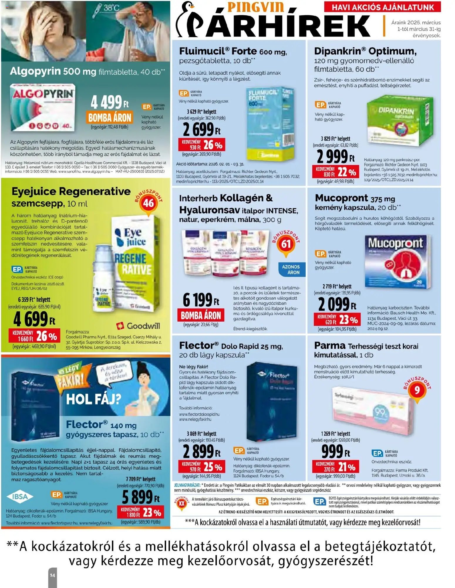 Pingvin Patika újság 2026.03.01. Pingvin Patika Magazin (2026-03-01 - 2026-03-31)