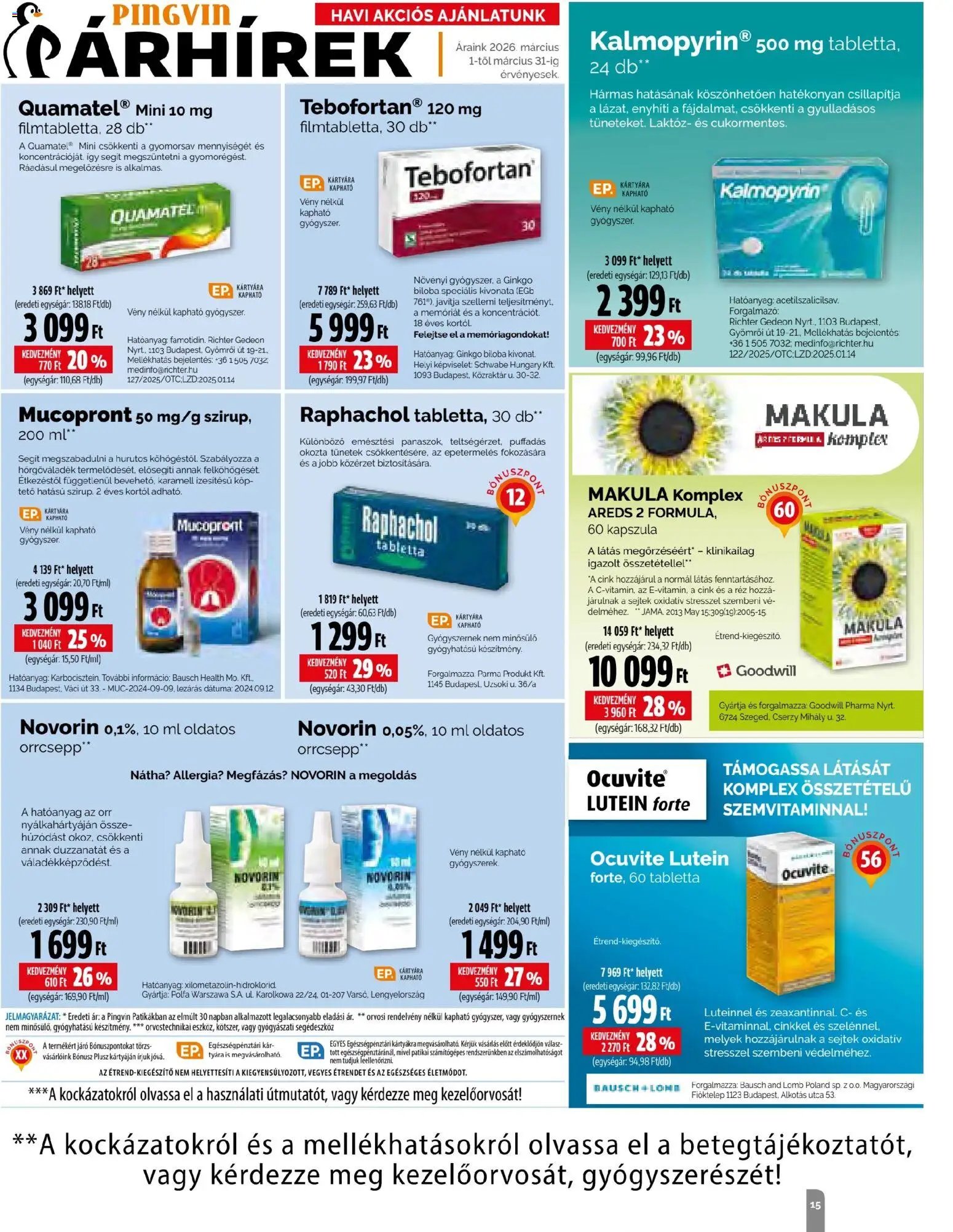 Pingvin Patika újság 2026.03.01. Pingvin Patika Magazin (2026-03-01 - 2026-03-31)