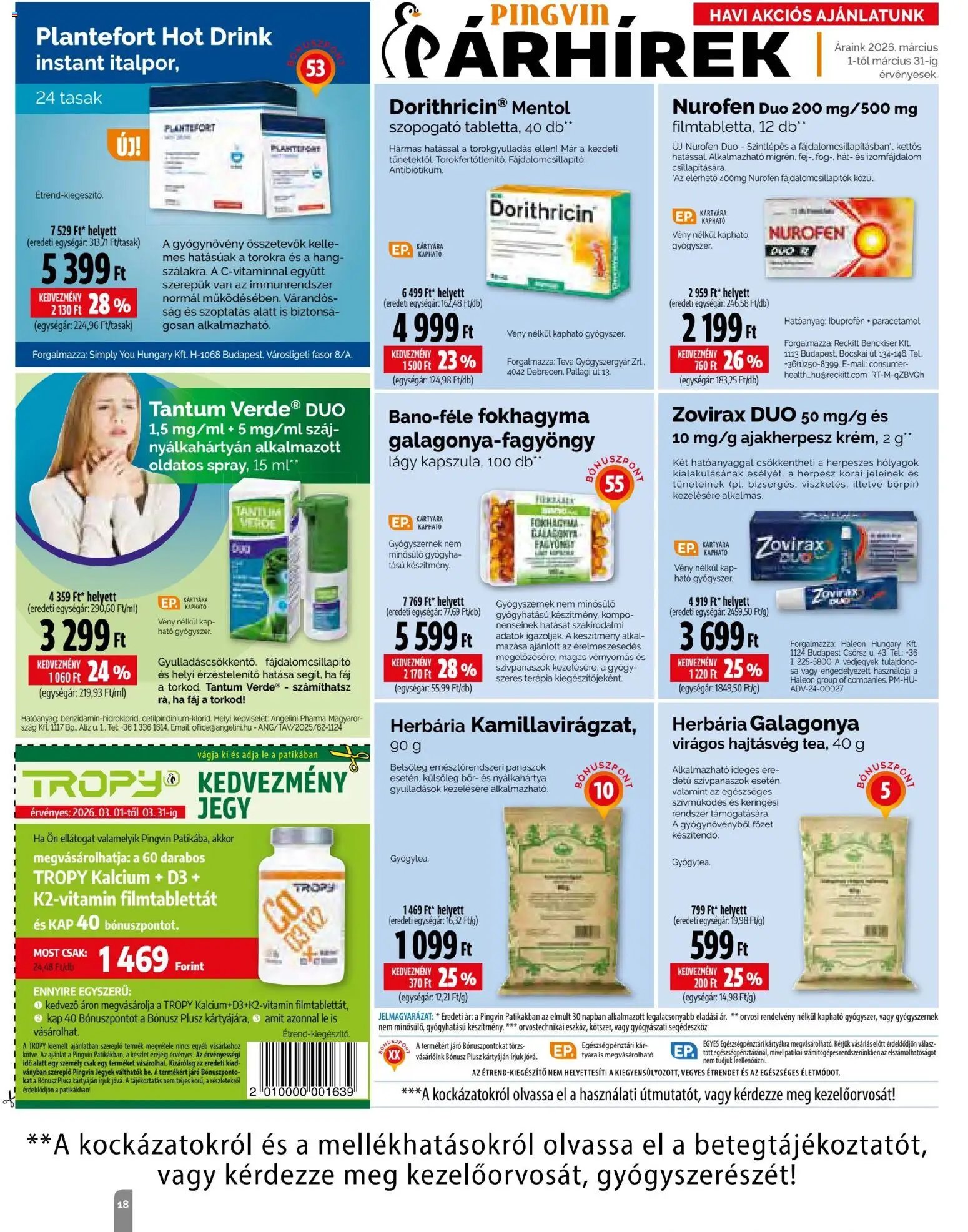 Pingvin Patika újság 2026.03.01. Pingvin Patika Magazin (2026-03-01 - 2026-03-31)