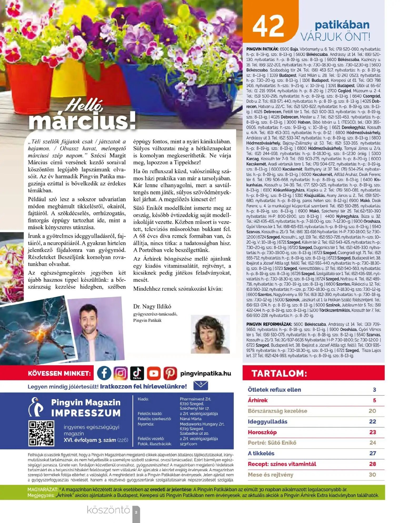 Pingvin Patika újság 2026.03.01. Pingvin Patika Magazin (2026-03-01 - 2026-03-31)