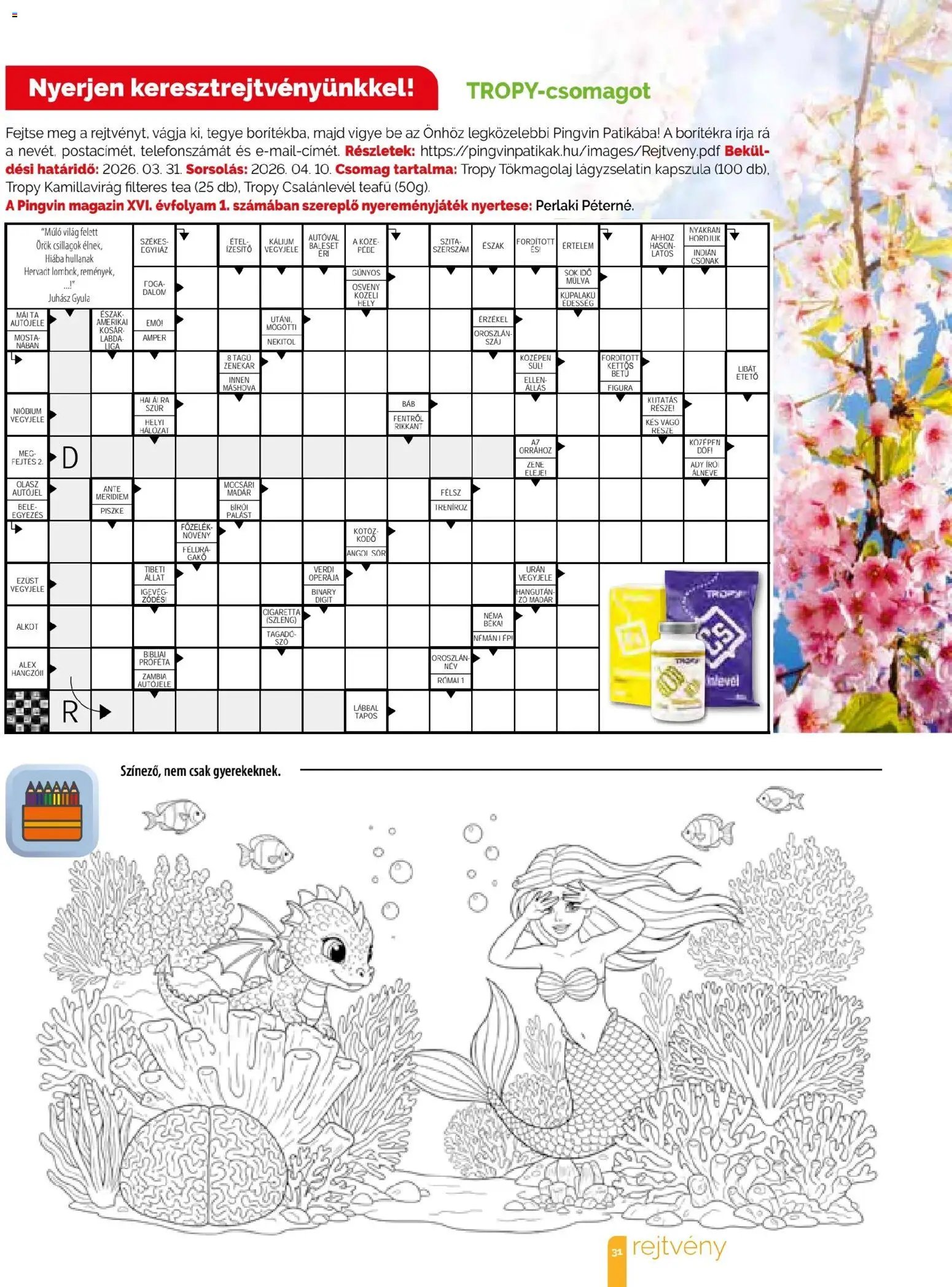 Pingvin Patika újság 2026.03.01. Pingvin Patika Magazin (2026-03-01 - 2026-03-31)