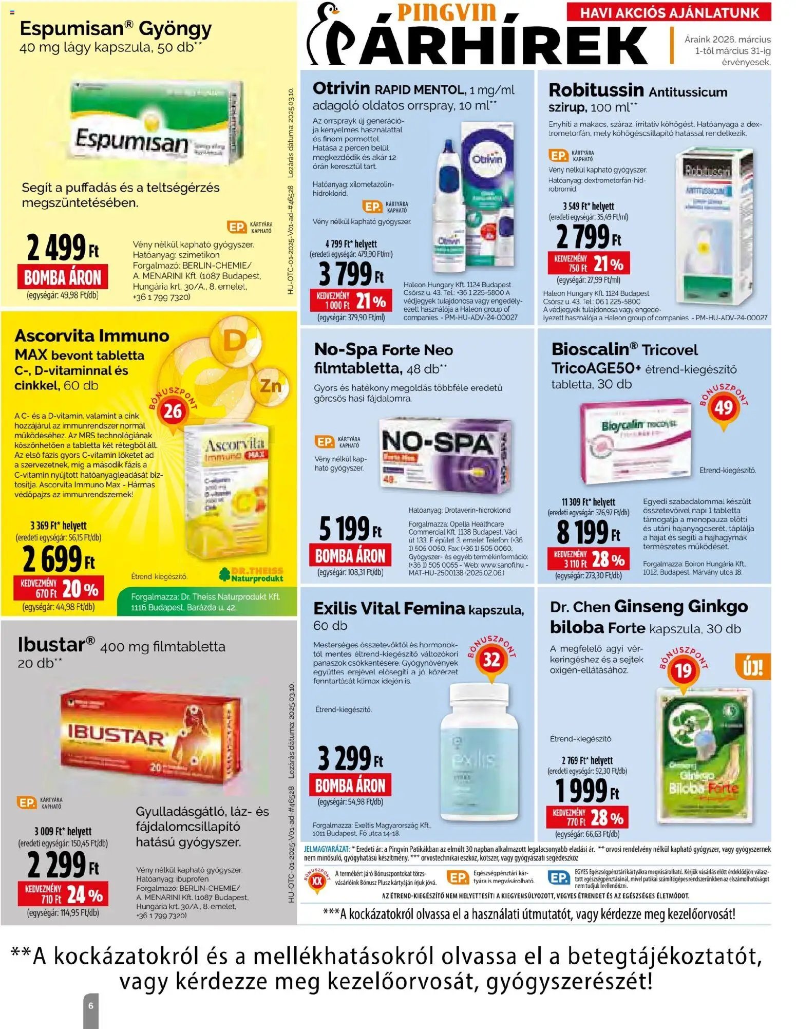 Pingvin Patika újság 2026.03.01. Pingvin Patika Magazin (2026-03-01 - 2026-03-31)