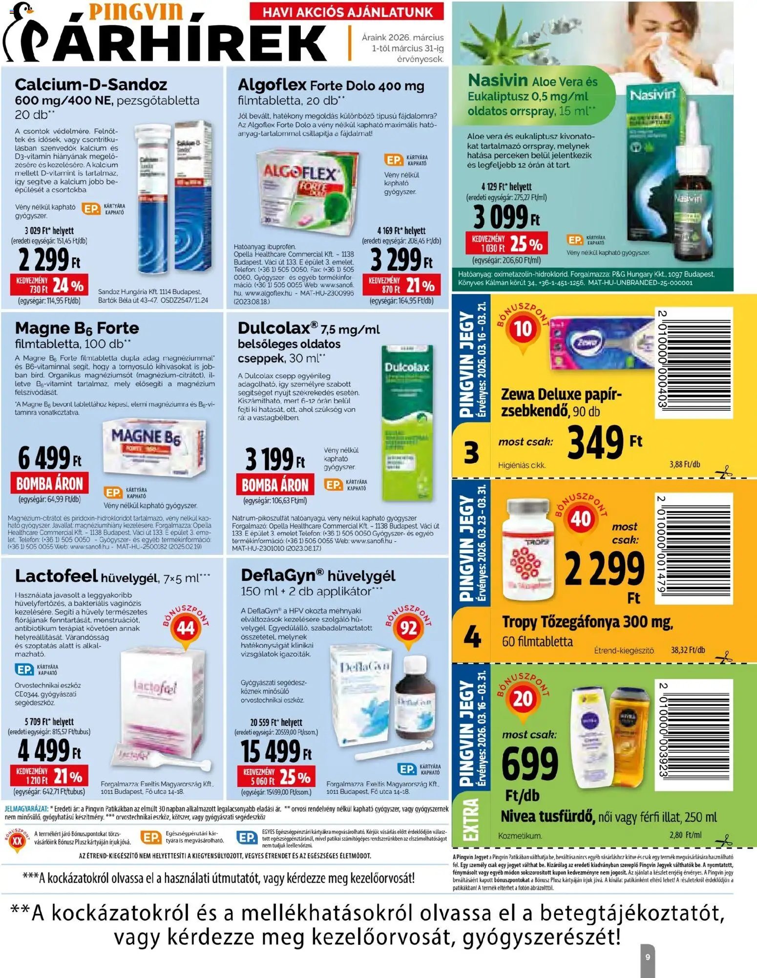 Pingvin Patika újság 2026.03.01. Pingvin Patika Magazin (2026-03-01 - 2026-03-31)