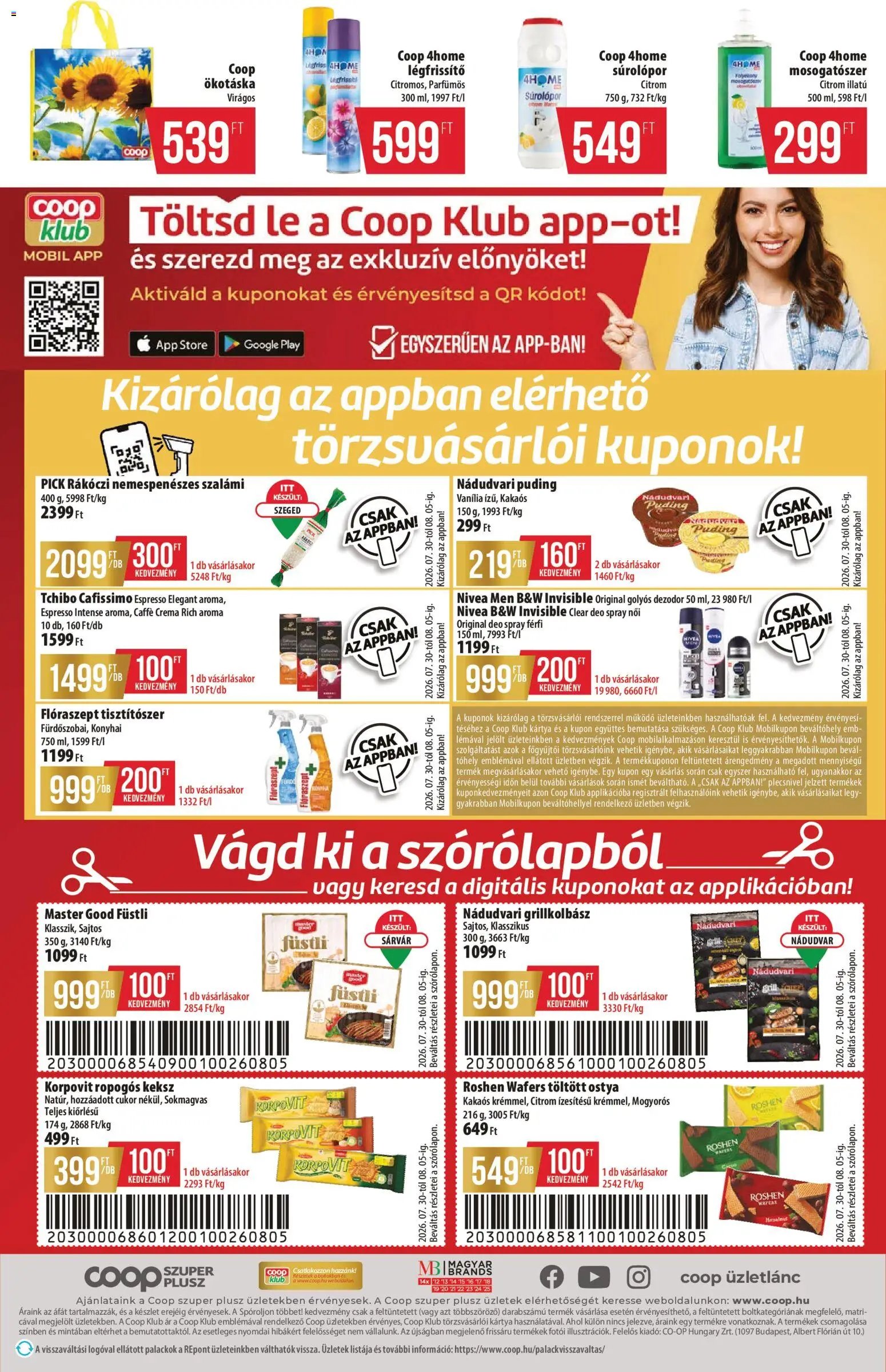 COOP újság 2026.07.30. COOP - Abc & szuper / Alföld Pro-Coop Zrt.