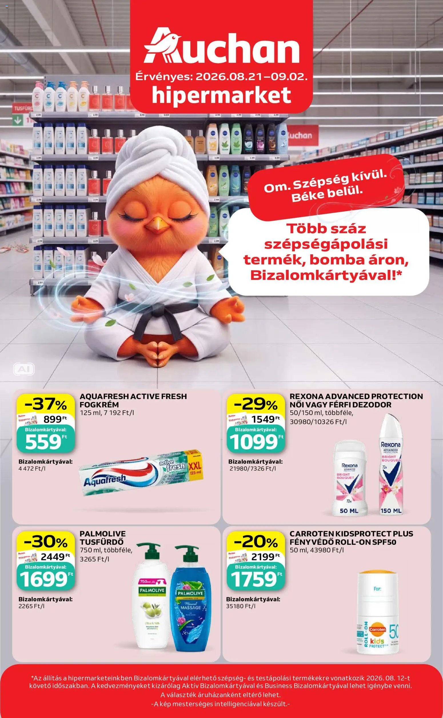 Auchan újság 2026.08.21. Auchan Illatszer termékajánlatok