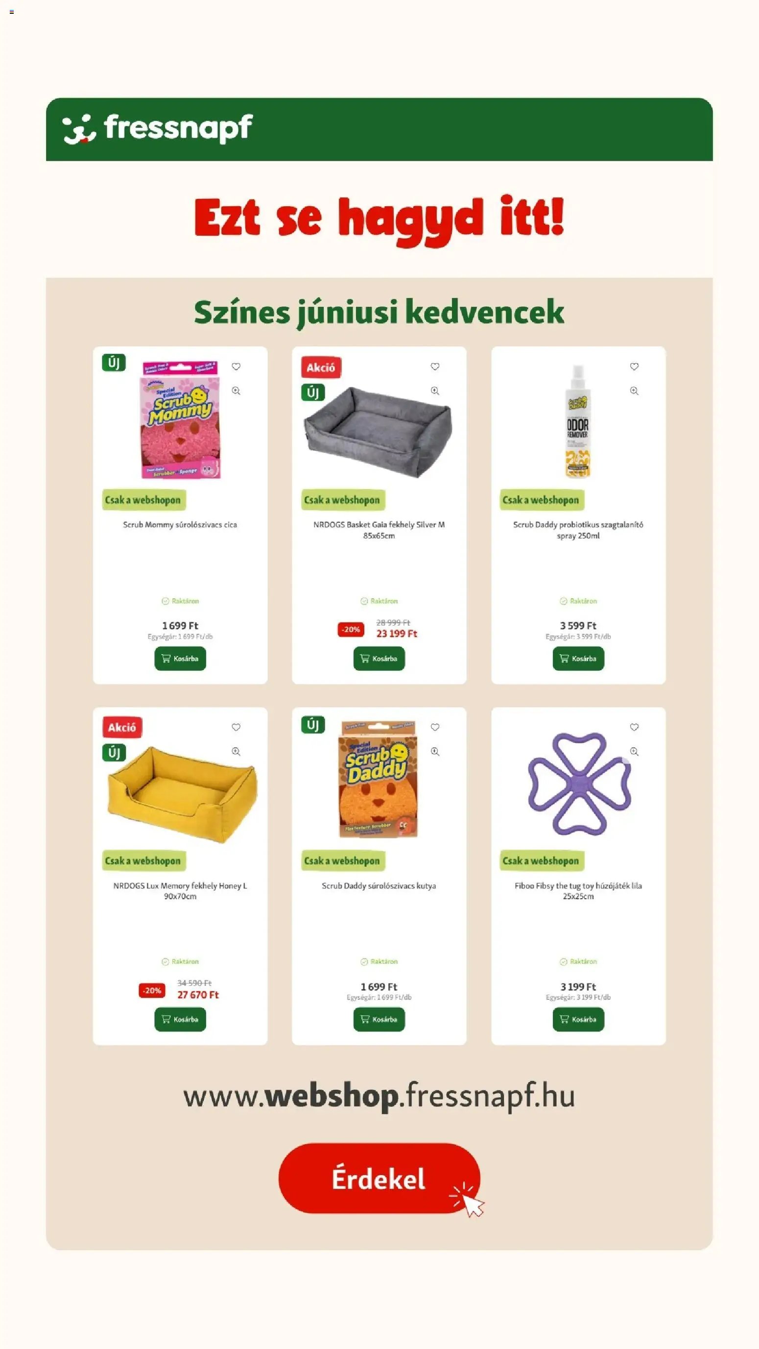 Fressnapf újság 2026.06.04. Fressnapf akciós újság
