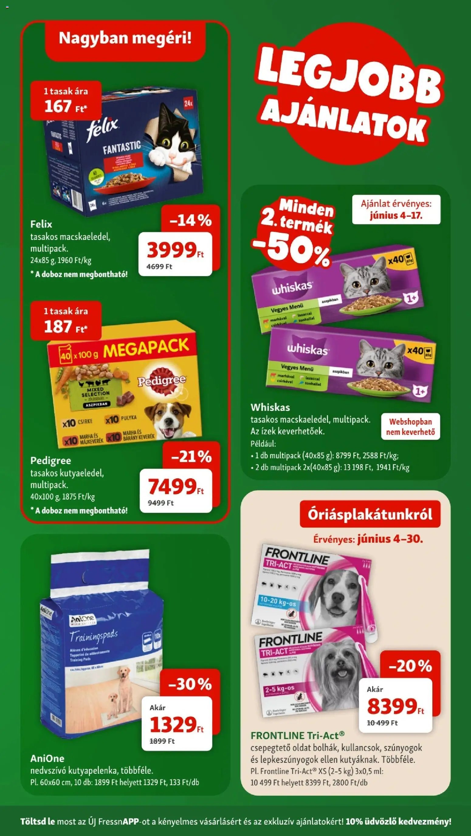 Fressnapf újság 2026.06.04. Fressnapf akciós újság