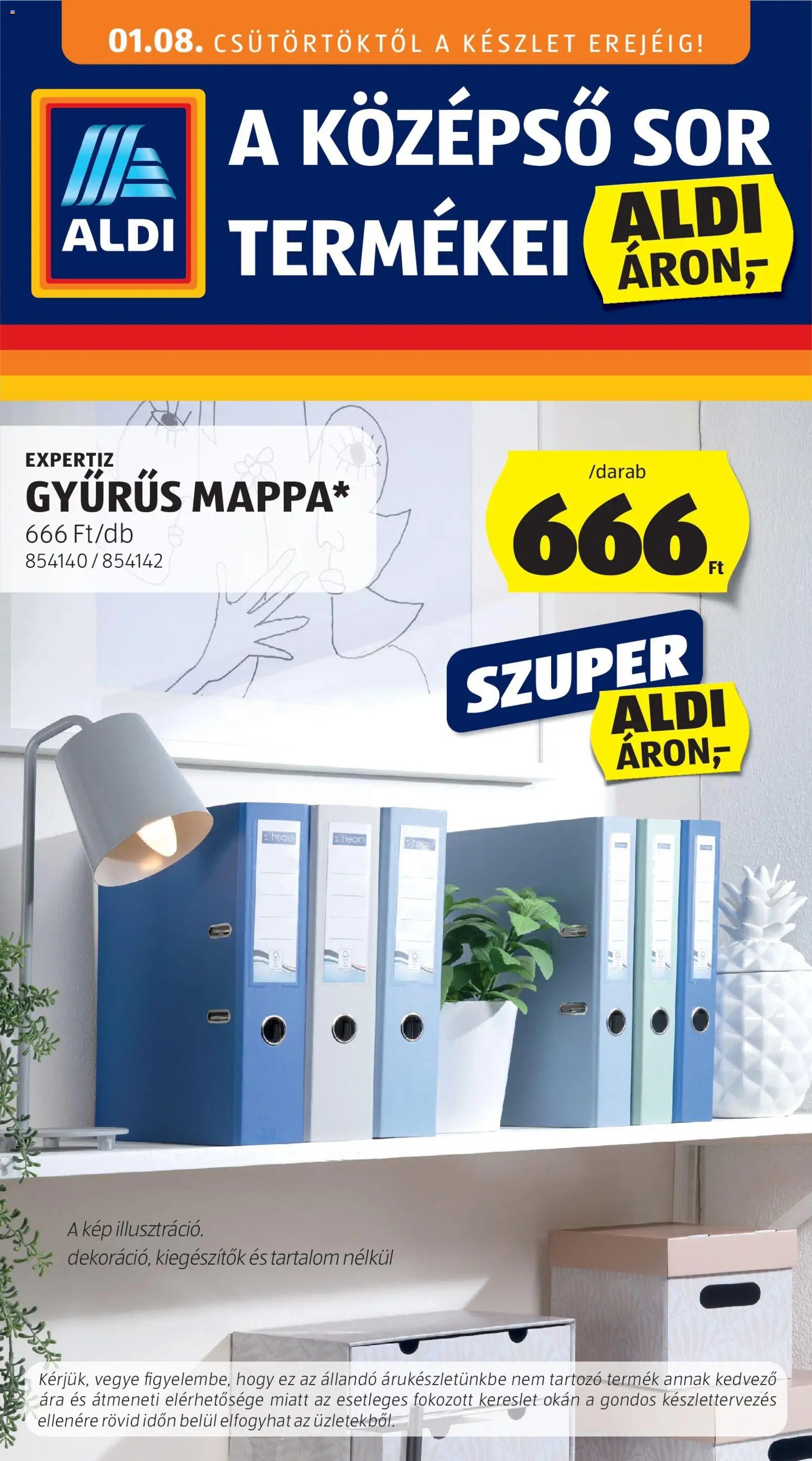 Aldi újság 2026.01.08. Középső sor termékei (2026-01-08 - 2026-01-14)