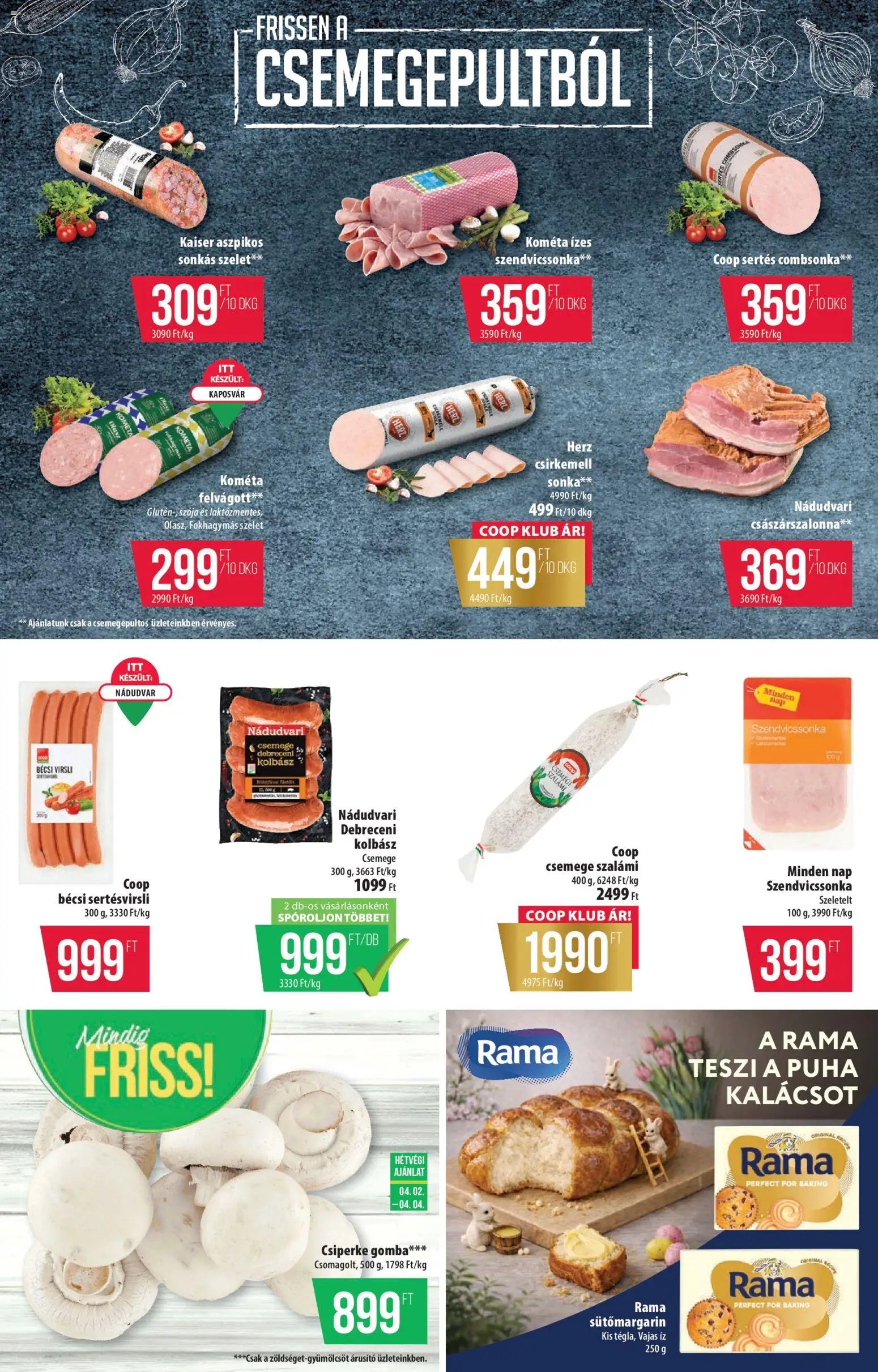 COOP újság 2026.04.02. COOP - Észak Kelet Pro-Coop Zrt - Szuper Plusz (2026-04-02 - 2026-04-08)