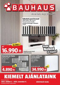 Bauhaus újság 2025.10.02. Szórólap (2025-10-02 - 2025-11-04)