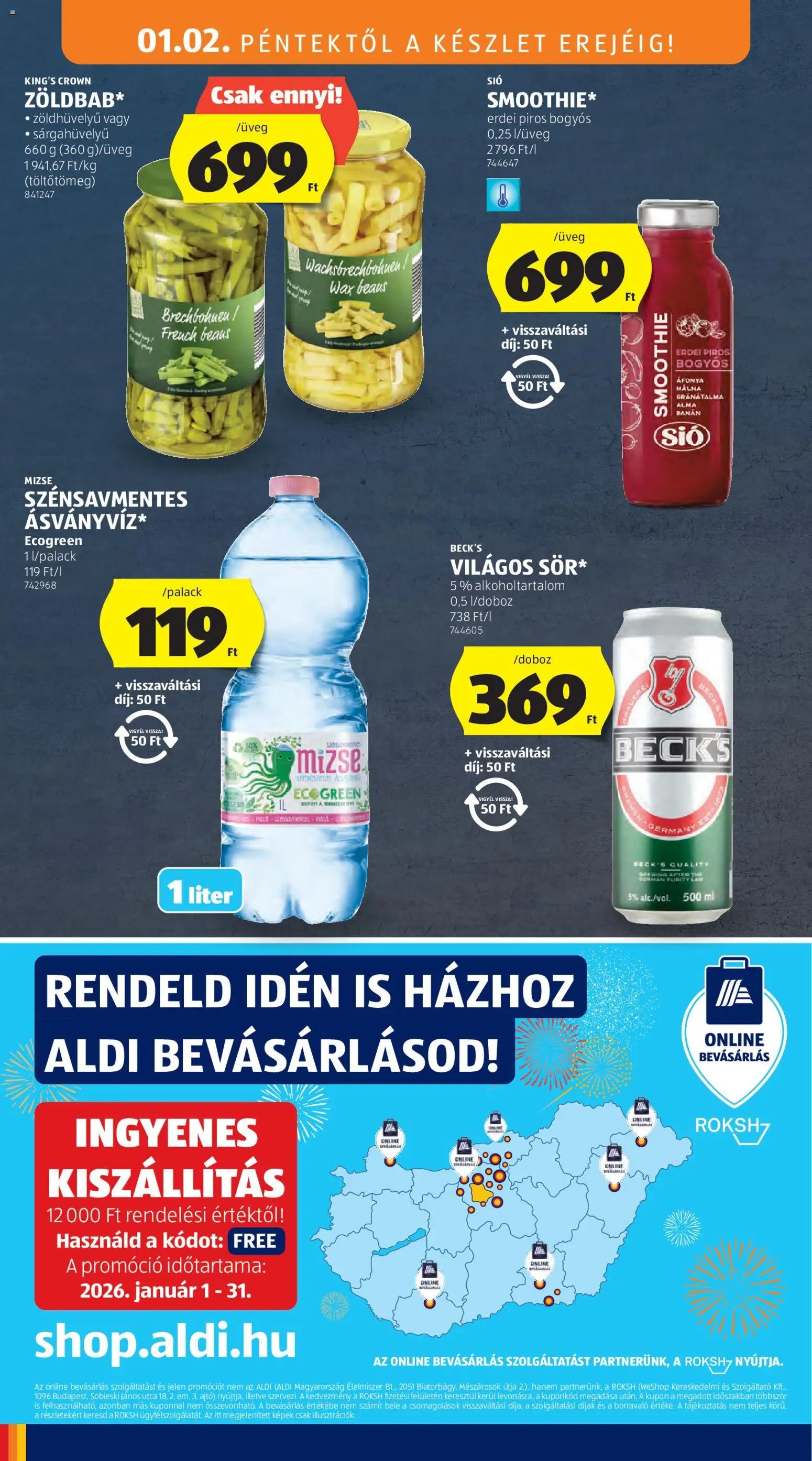 Aldi újság 2026.01.02. Akciós újság Aldi (2026-01-02 - 2026-01-07)