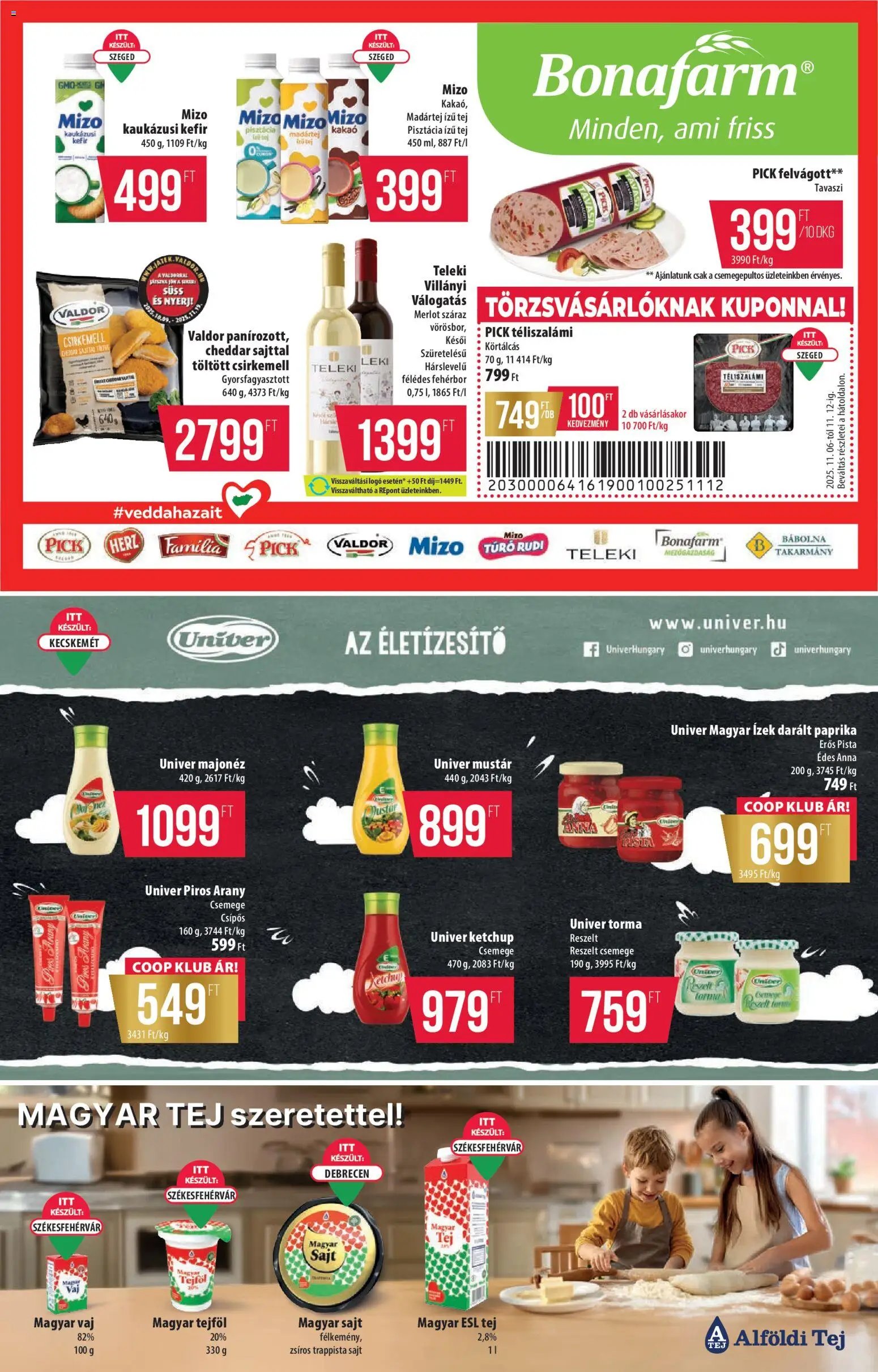 COOP újság 2025.11.06. Alföld Pro-Coop Zrt. - Szuper Plus (2025-11-06 - 2025-11-12)