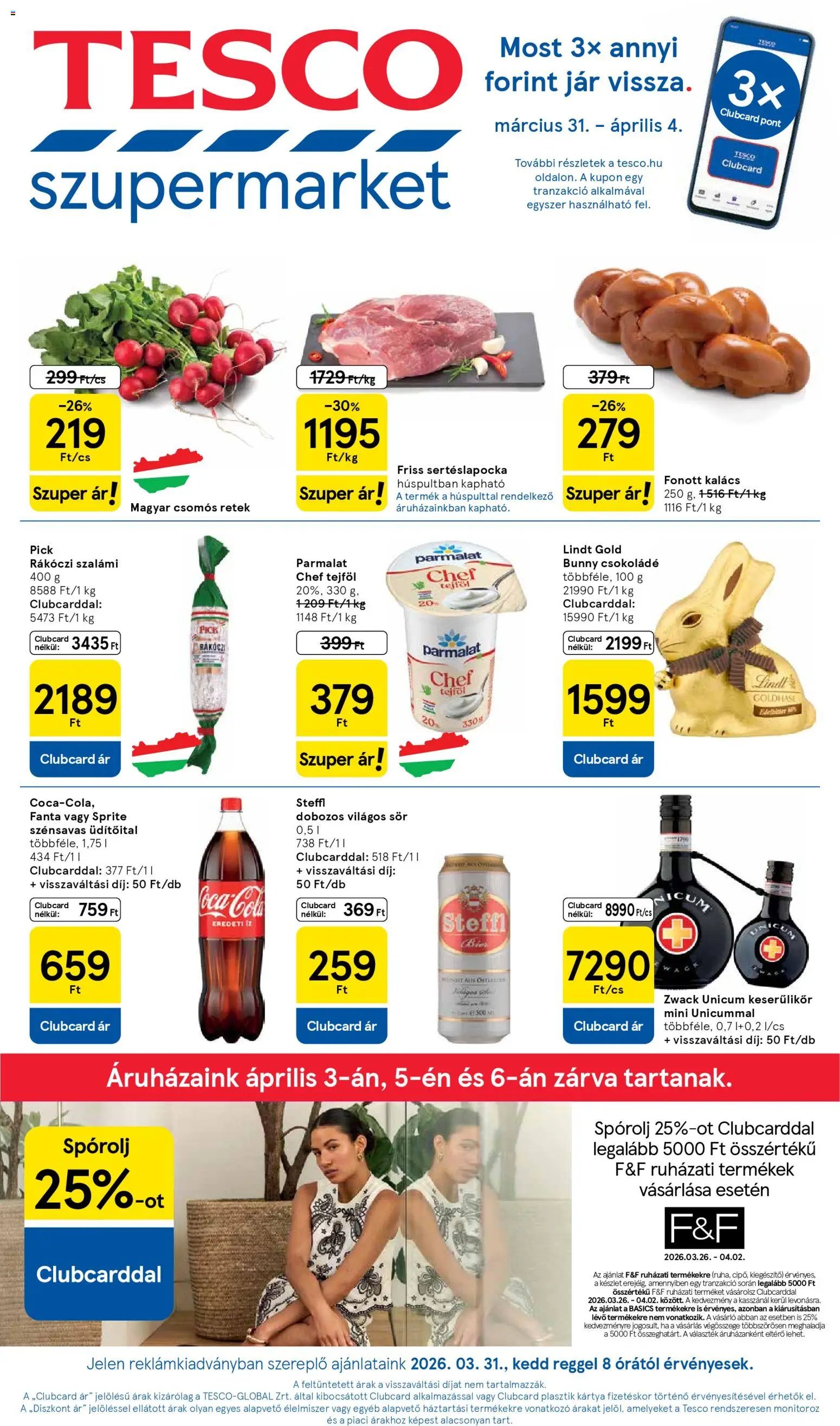Tesco újság 2026.03.31. Tesco Szupermarket akciós újság (2026-03-31)