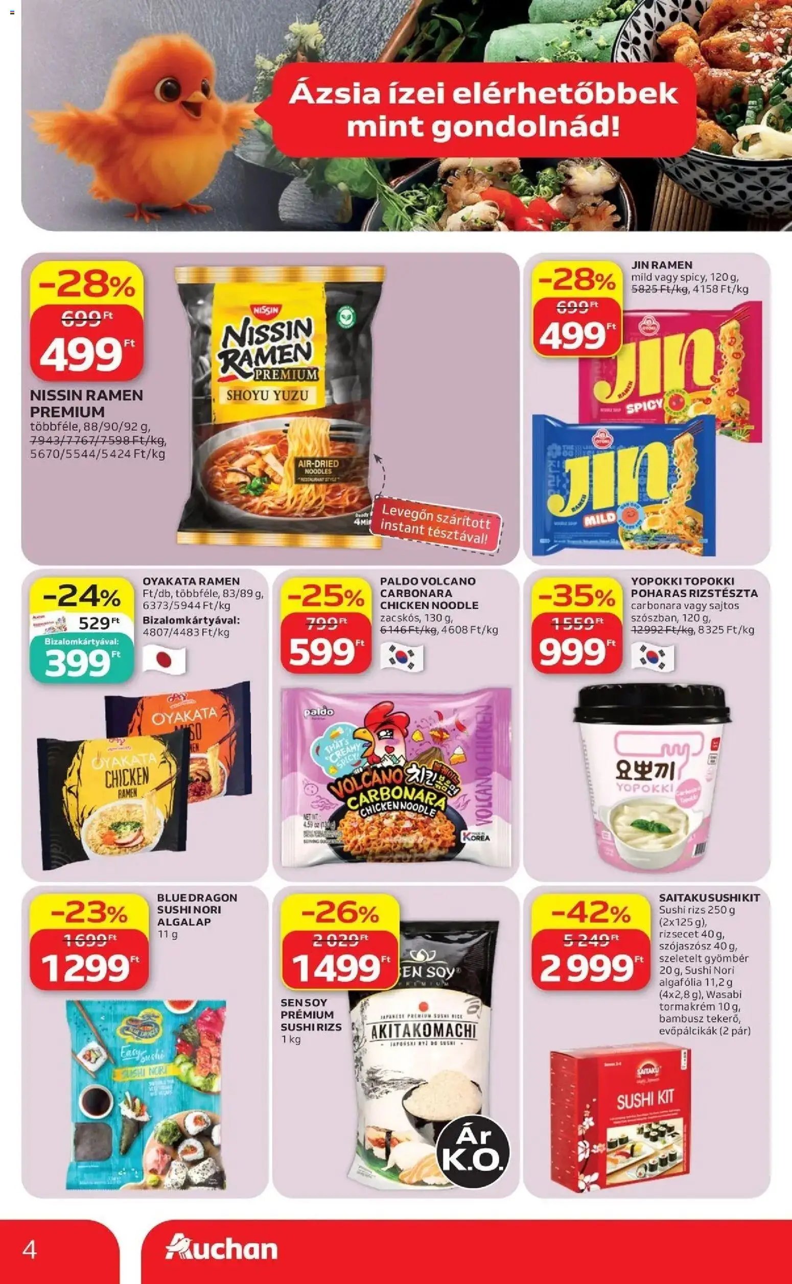 Auchan újság 2026.07.16. Auchan Ázsiai ajánlataink Miskolc