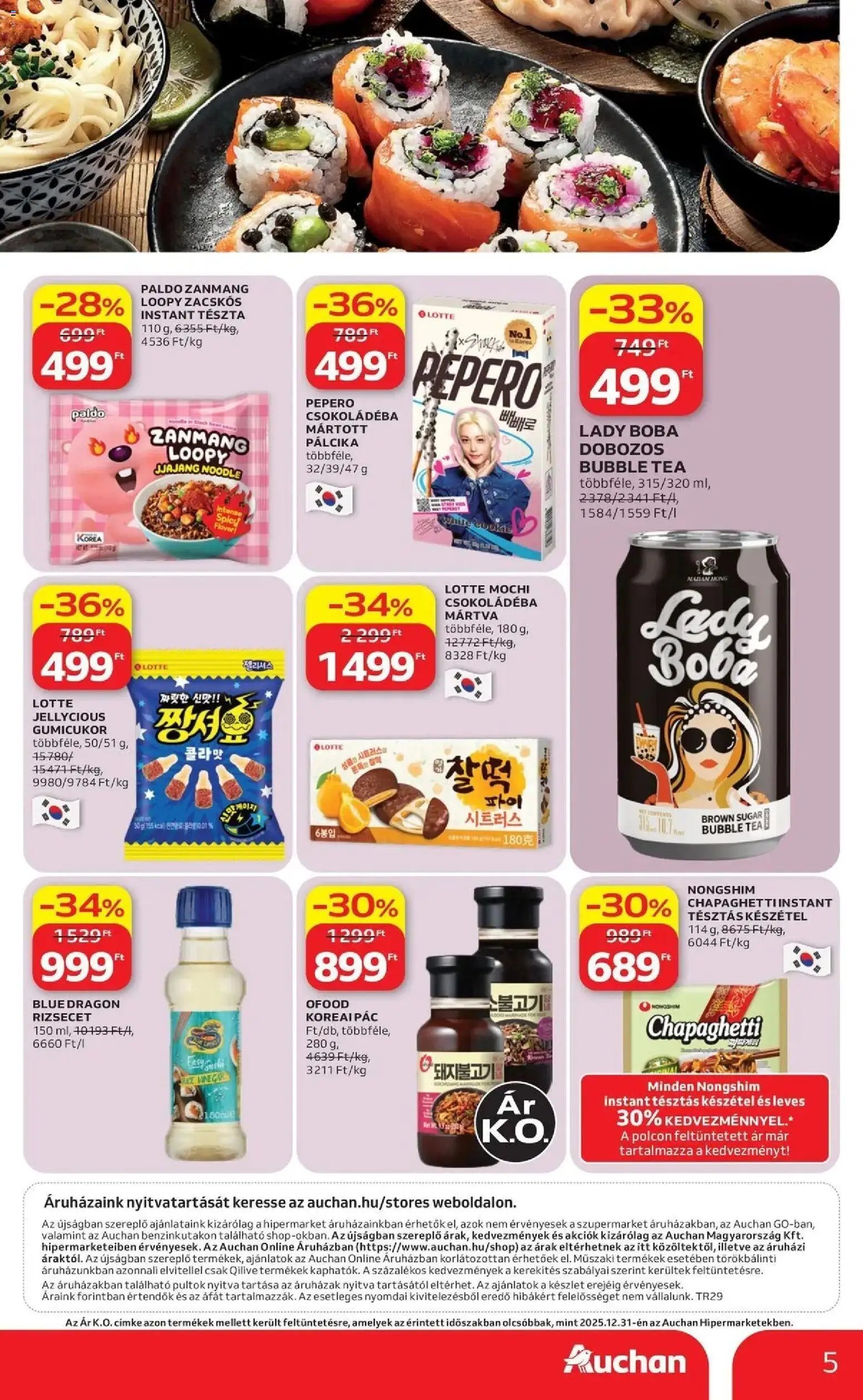 Auchan újság 2026.07.16. Auchan Ázsiai ajánlataink Miskolc