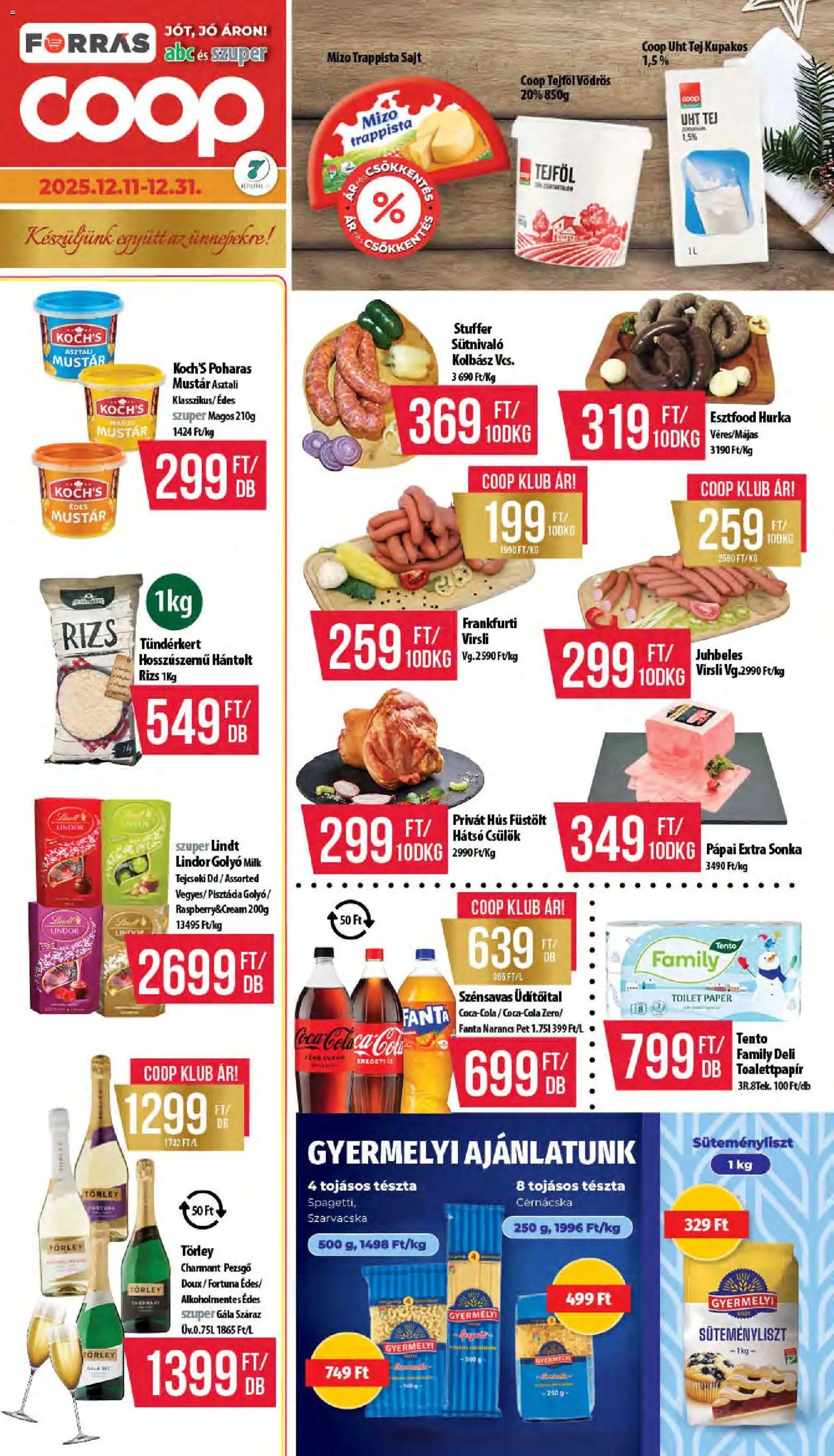 COOP újság 2025.12.11. Akciós újság COOP (2025-12-11 - 2025-12-31)